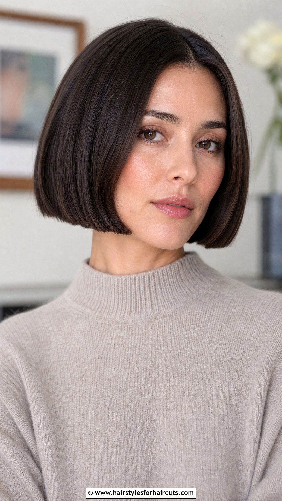 Chin Length Bob - 25 haircuts for fine straight hair women - 25 haircuts for fine straight hair women