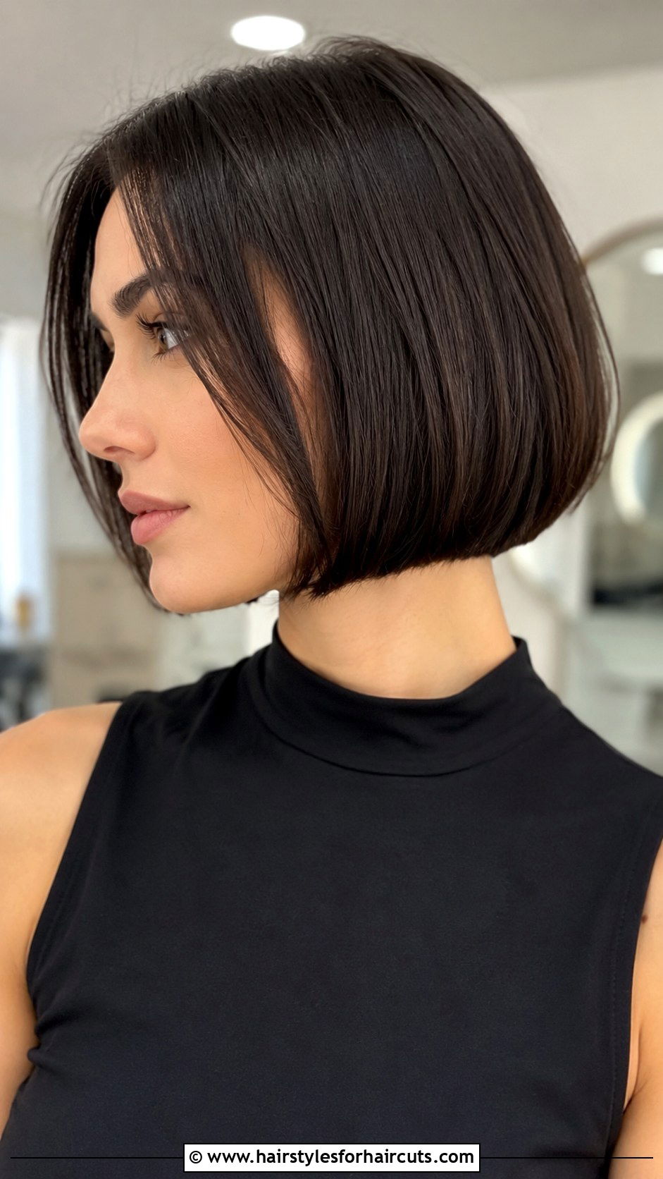 Chin Length Bob Haircut - 25 cute easy haircuts for medium hair - 25 cute easy haircuts for medium hair