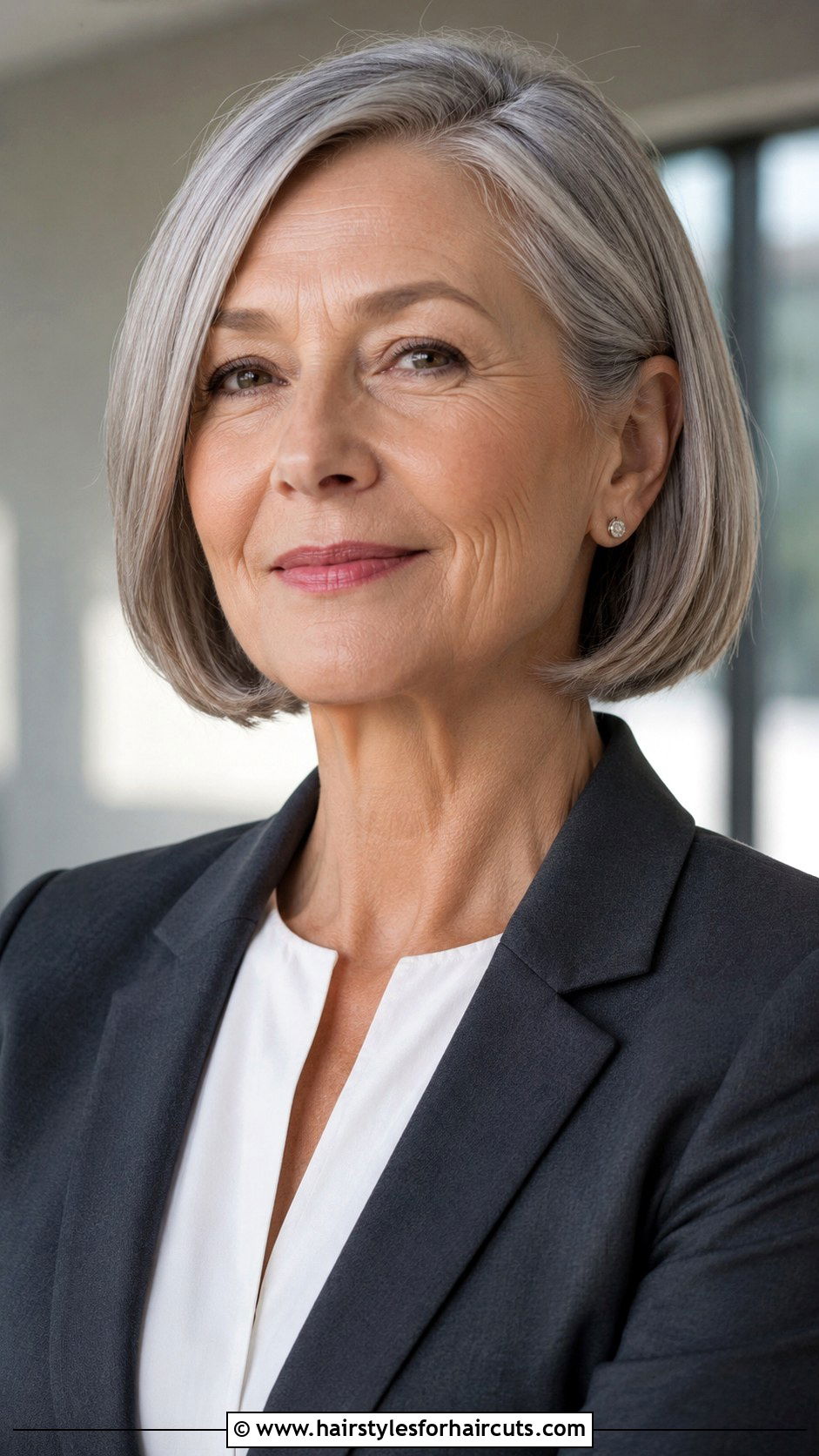 Chin Length Bob Haircut - 25 haircuts for woman over 60 - 25 haircuts for woman over 60
