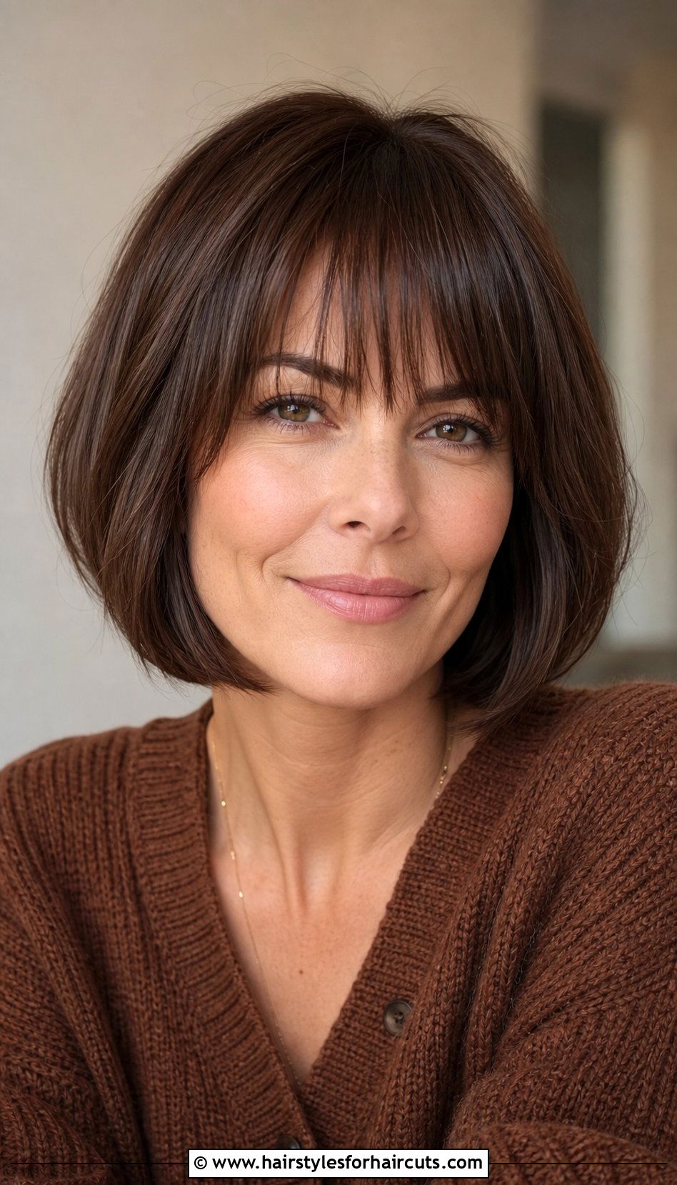 Chin Length Bob With Bangs - 25 womens hairstyles over 60 - 25 womens hairstyles over 60