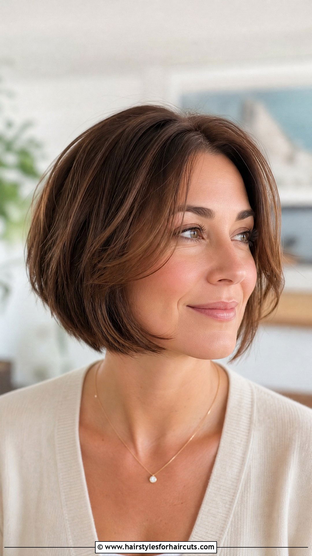 Chin Length Bob With Layers - 25 women hairstyles over 60 - 25 women hairstyles over 60