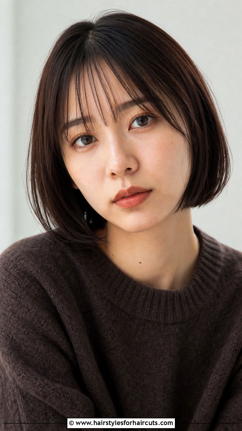 Chin Length Bob With Thin Bangs - 25 haircuts for thinning front hair - 25 haircuts for thinning front hair