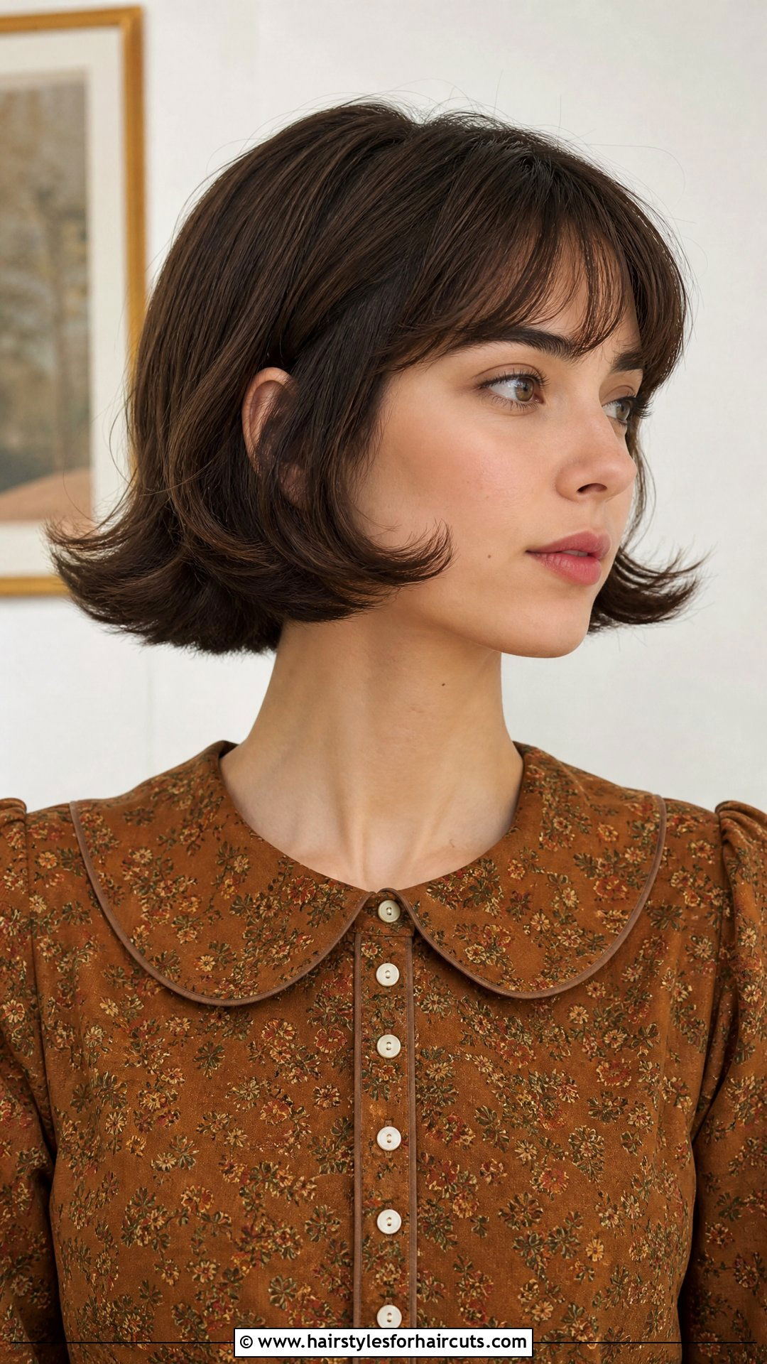 Chin Length Flipped Haircut - 25 haircuts for flat heads - 25 haircuts for flat heads