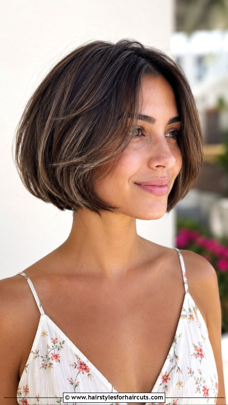 Chin Length Layered Haircut - 25 haircuts for 60 year old women - 25 haircuts for 60 year old women