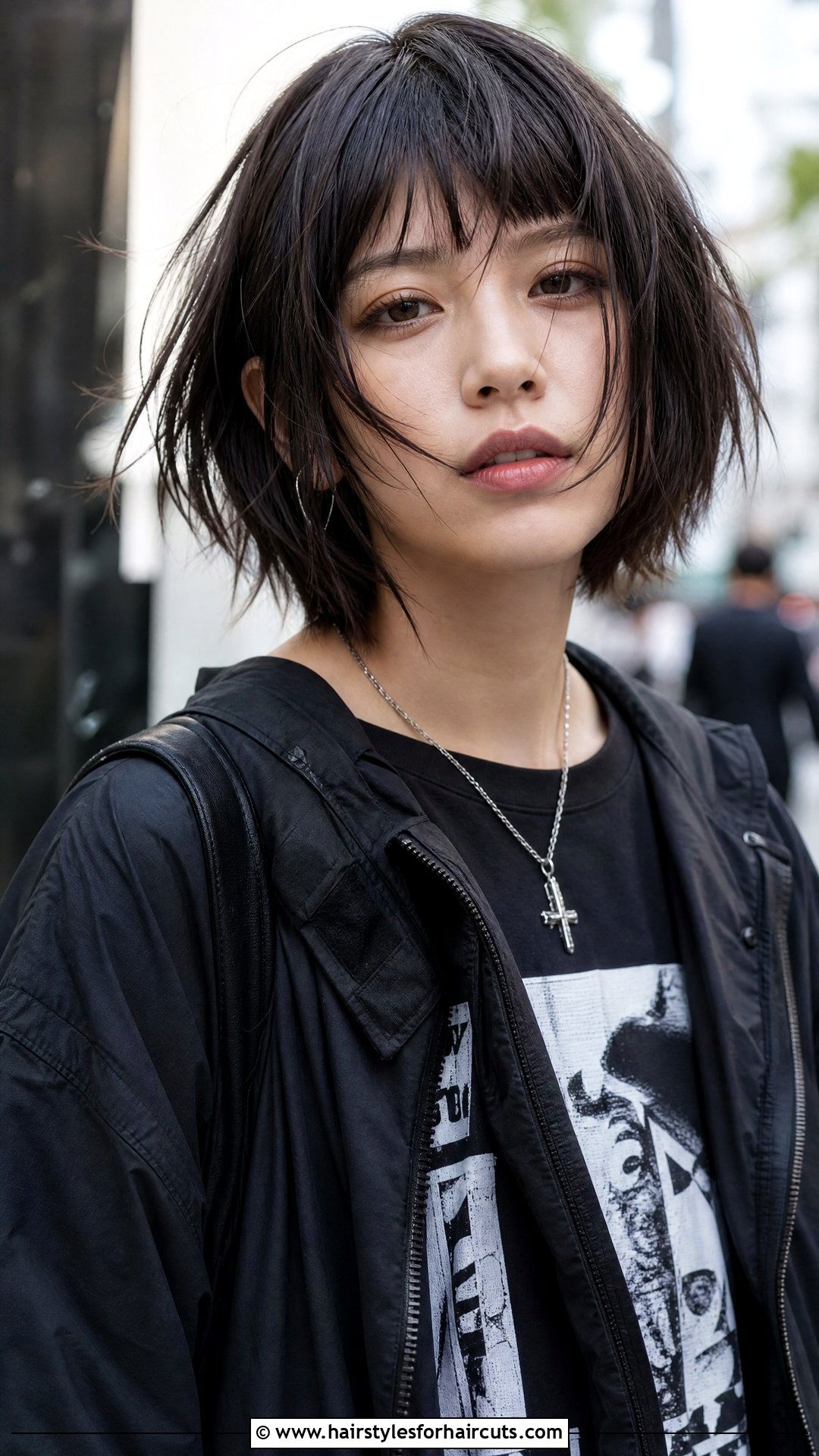 Choppy Bangs Textured Bob - 25 front hairstyles - 25 front hairstyles
