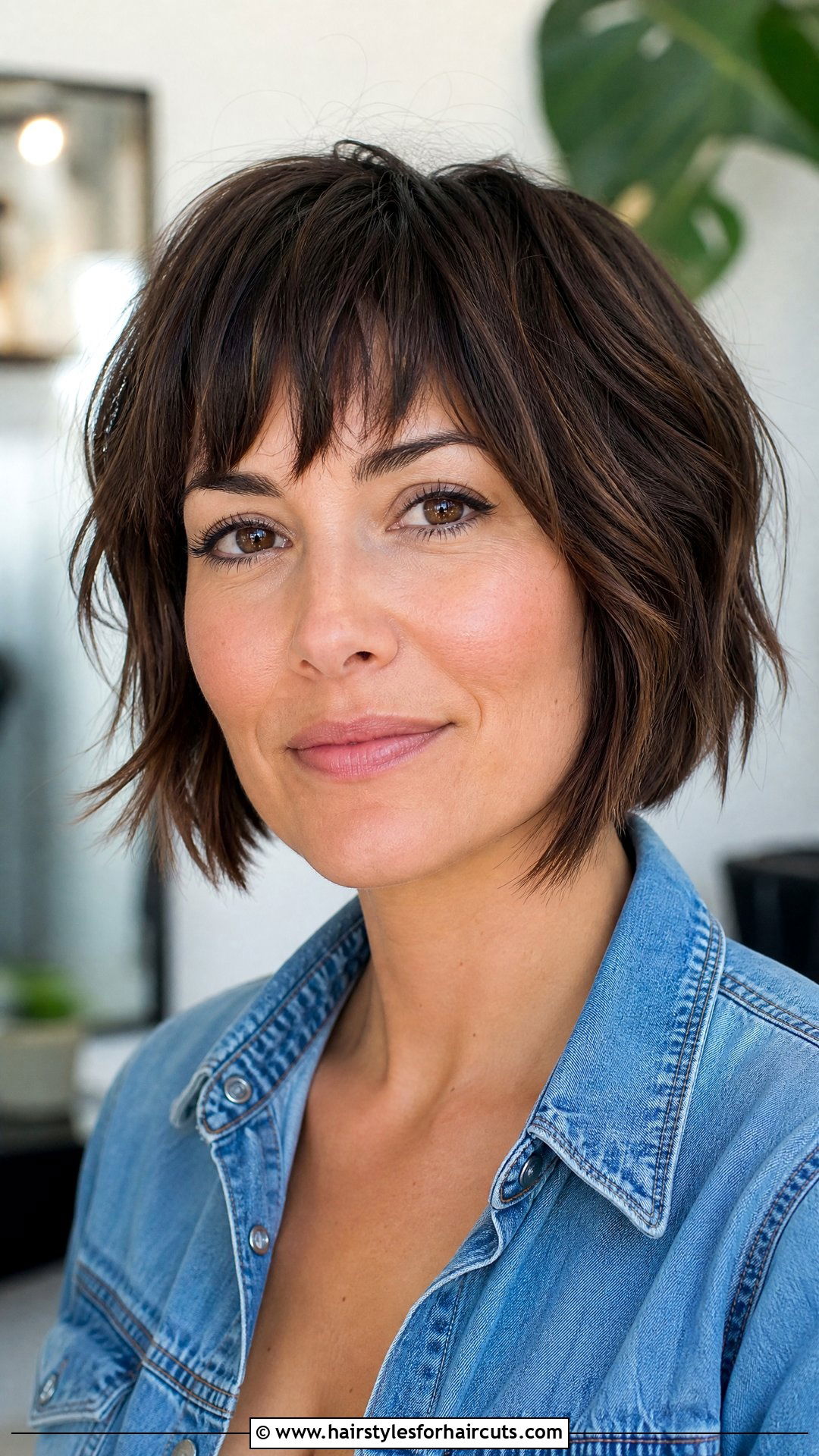 Choppy Bangs With Layered Bob - 25 front haircuts for women - 25 front haircuts for women