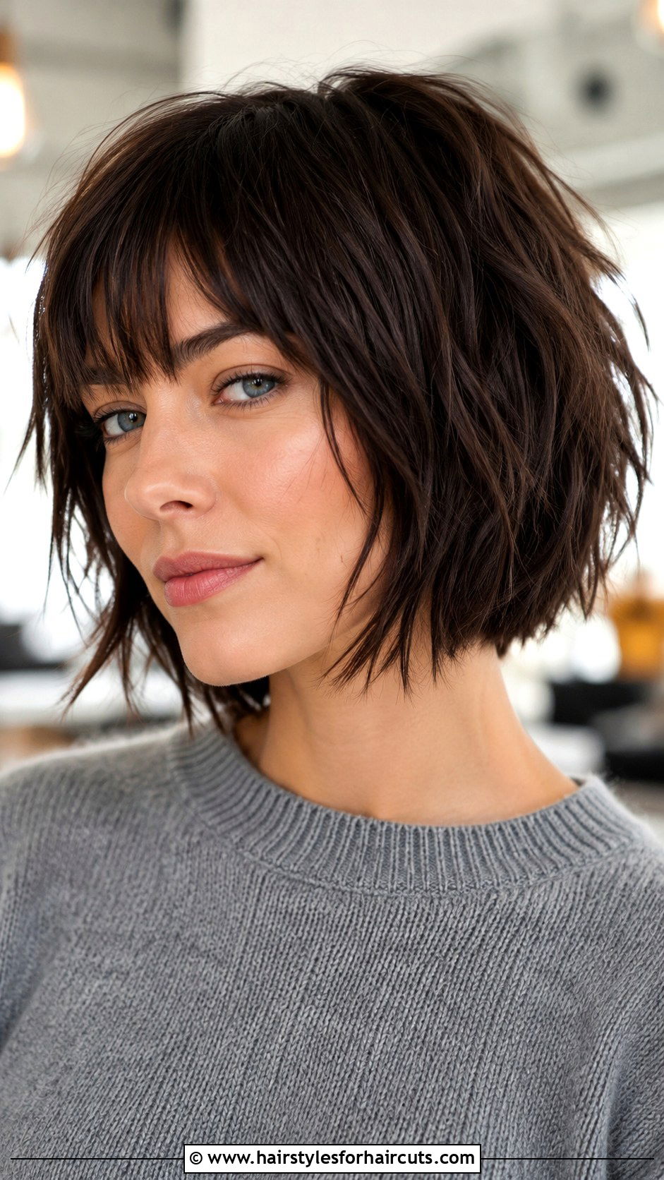 Choppy Bob - 25 haircuts for older women with fine hair - 25 haircuts for older women with fine hair