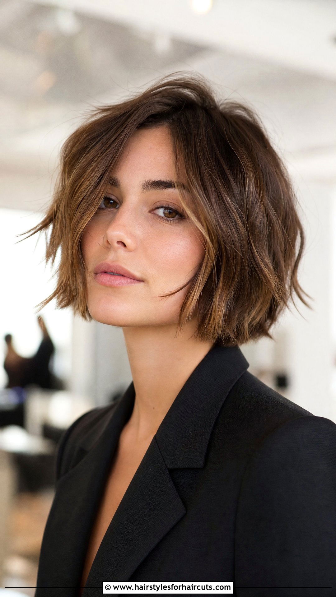 Choppy Bob Haircut - 25 hairstyles for women with square face - 25 hairstyles for women with square face