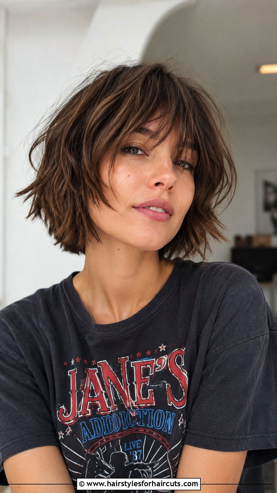 Choppy Bob Haircut - 25 haircuts for double chin - 25 haircuts for double chin