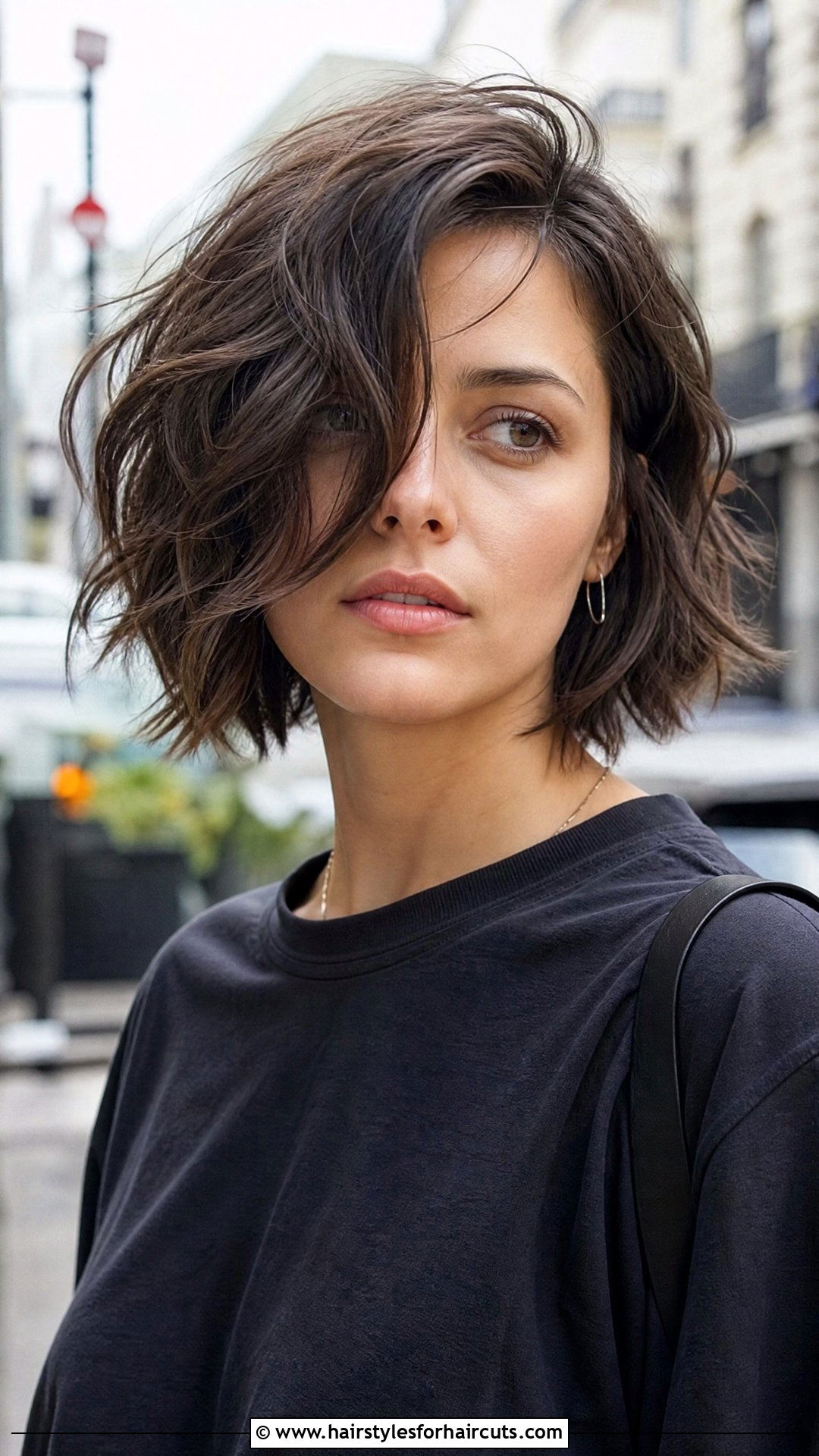 Choppy Bob With Side Part - 25 hairstyles for thinning hair in front woman - 25 hairstyles for thinning hair in front woman