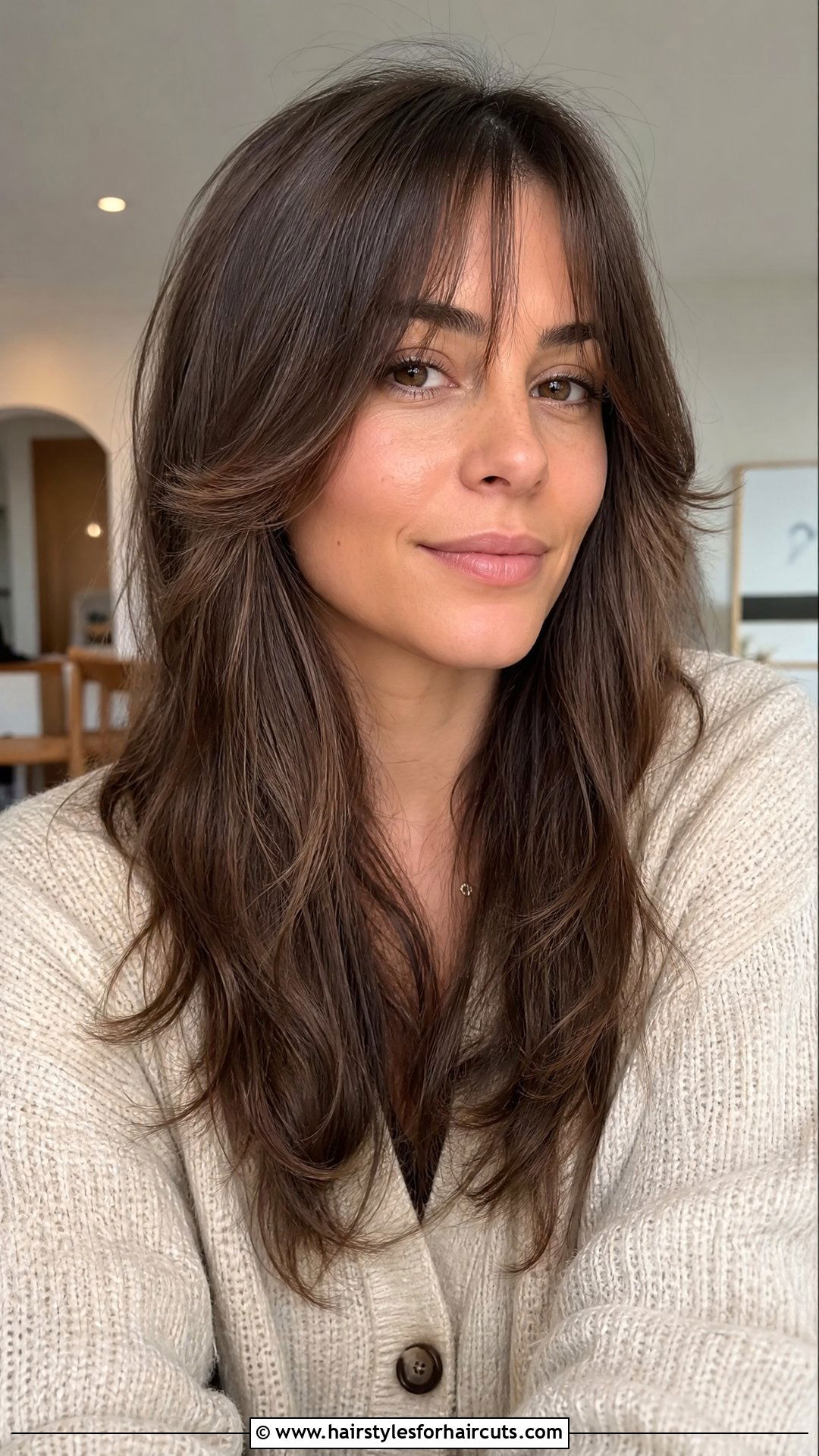 Choppy Curtain Bangs With Long Hair - 25 chopped haircuts - 25 chopped haircuts