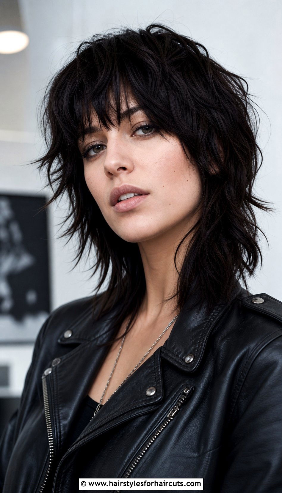Choppy Fringe Wolf Cut - 25 hairstyles fringe - 25 hairstyles fringe