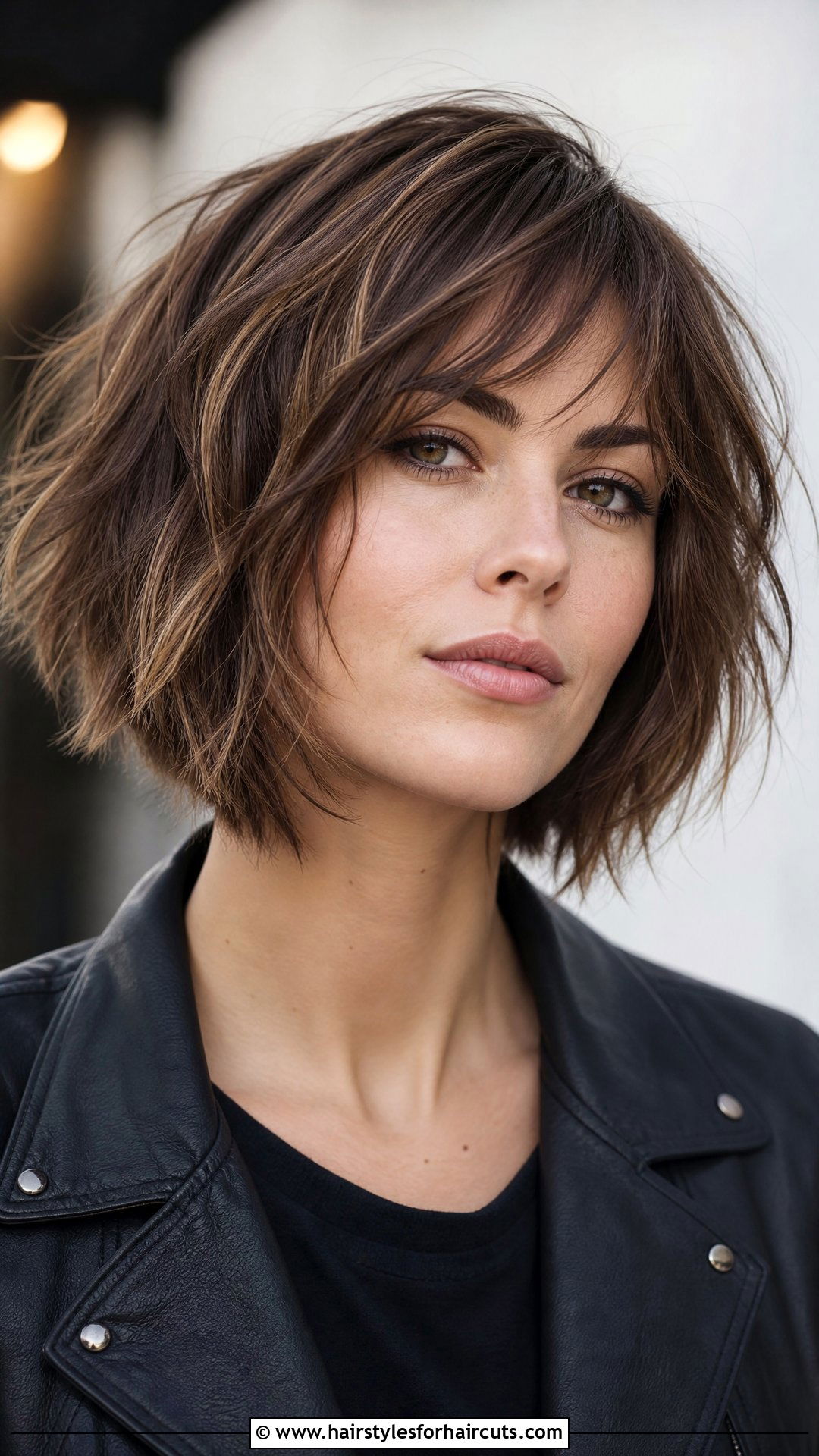 Choppy Layered Bob - 25 edgy medium length haircuts for thin hair - 25 edgy medium length haircuts for thin hair