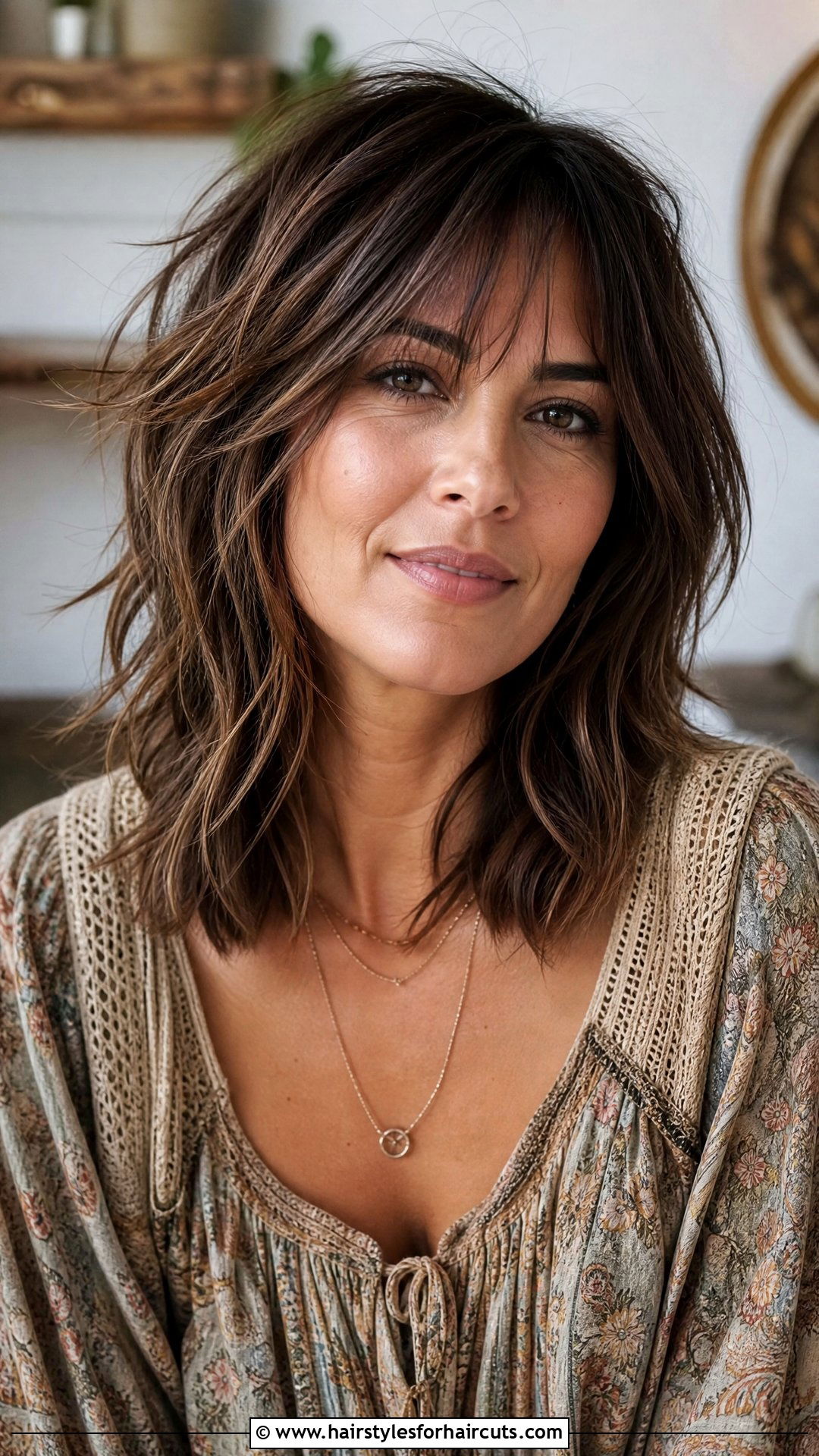 Choppy Layered Haircut - 25 haircuts calender - 25 haircuts calender