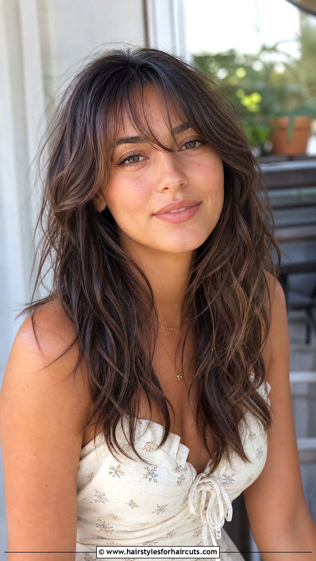 Choppy Layers With Curtain Bangs - 25 long choppy hairstyles - 25 long choppy hairstyles