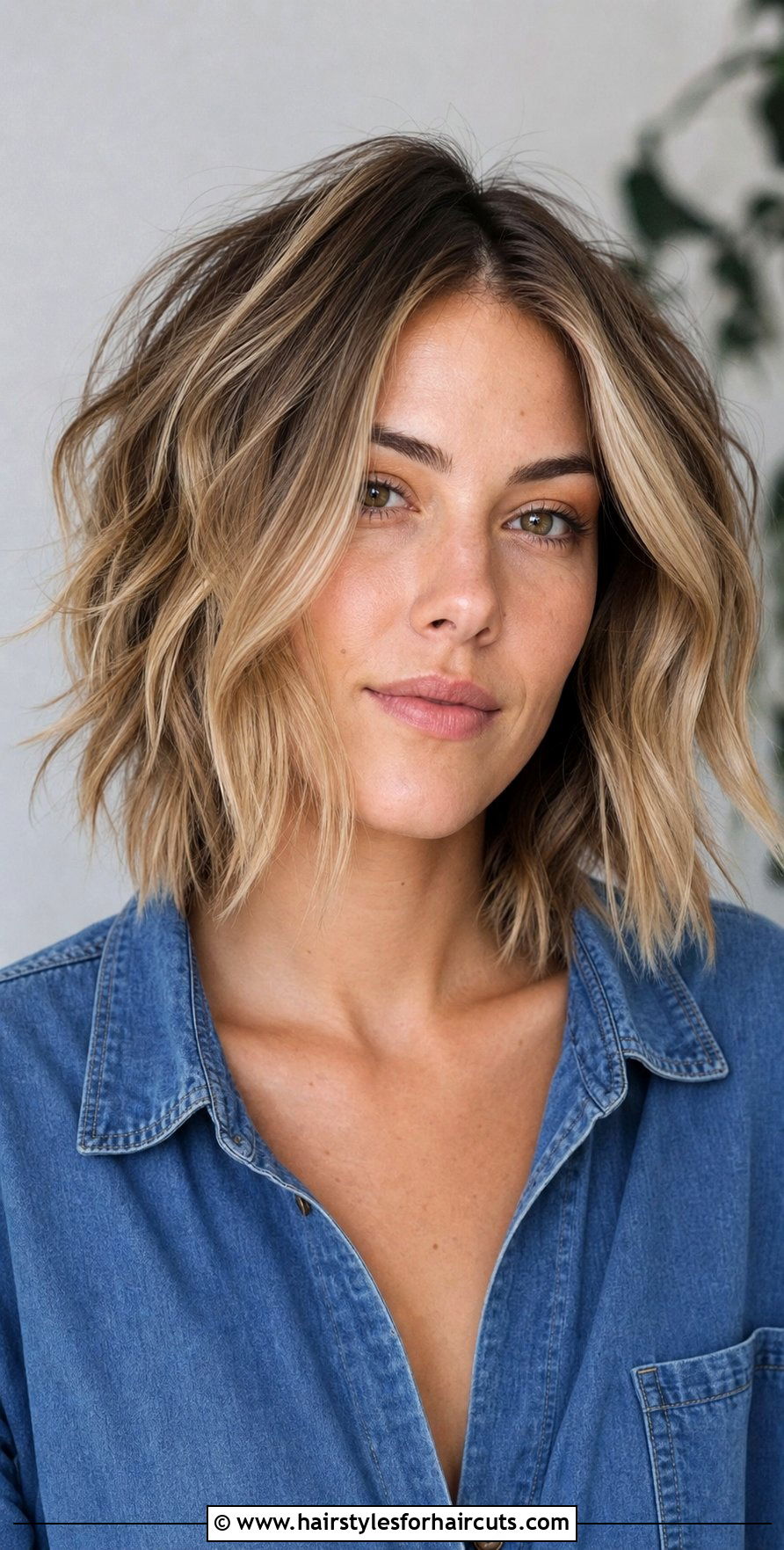 Choppy Lob Haircut - 25 haircuts to thicken hair - 25 haircuts to thicken hair