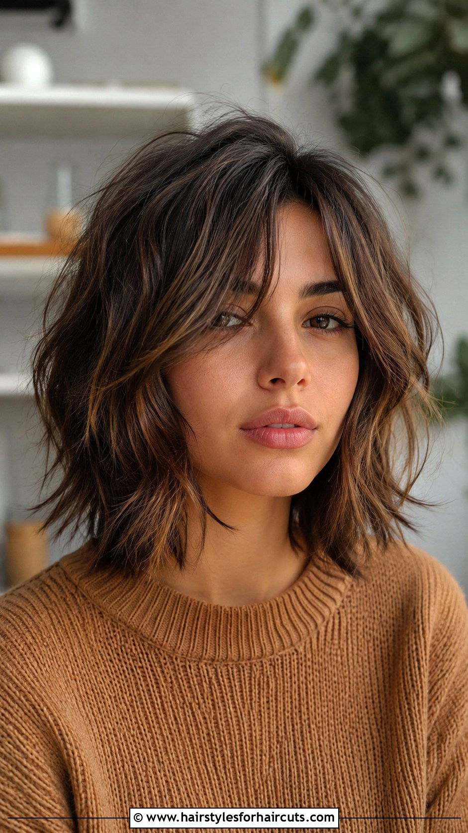 Choppy Lob Haircut - 25 new mom haircuts - 25 new mom haircuts