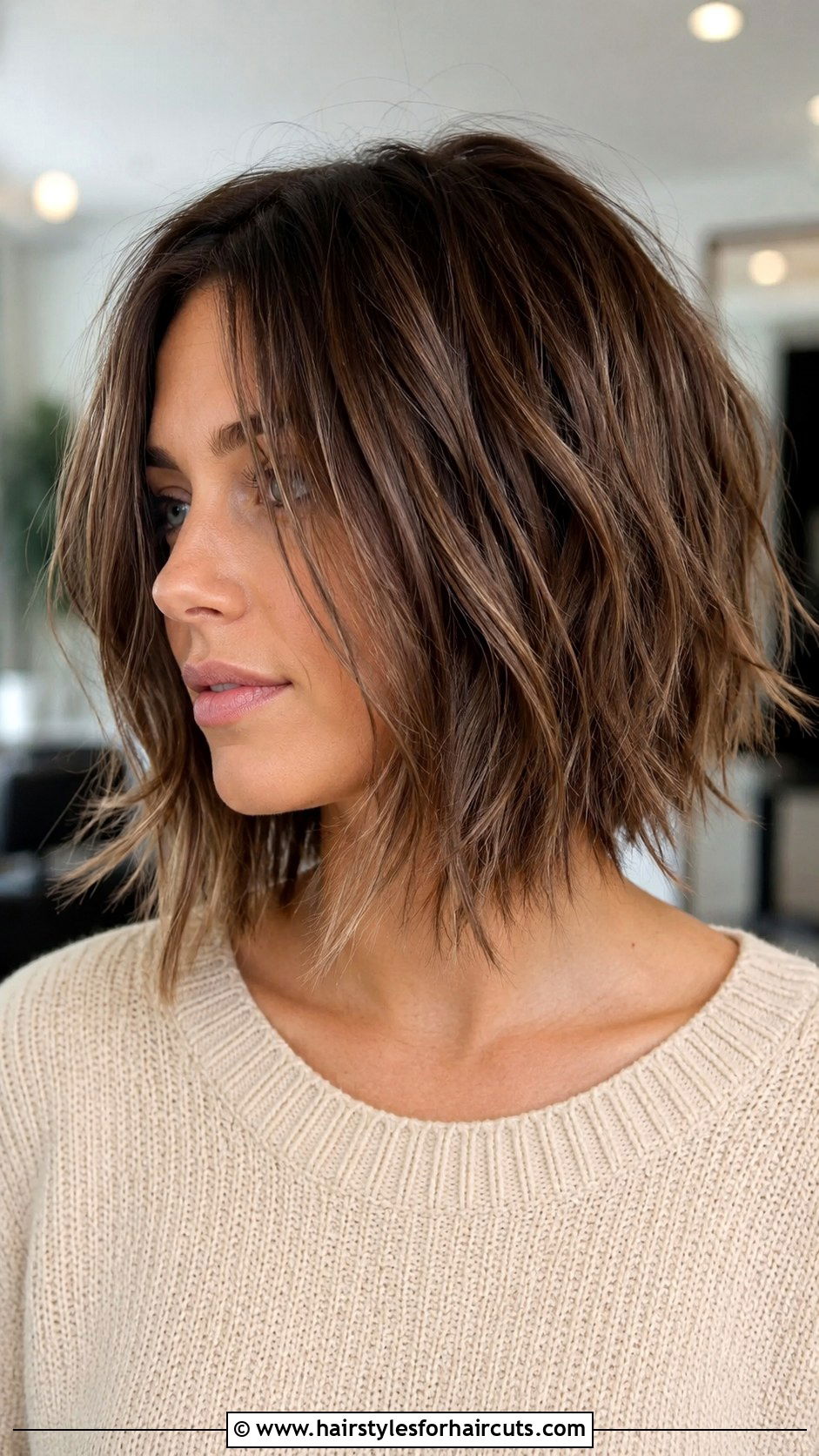 Choppy Long Bob - 25 choppy bob hairstyles for fine hair - 25 choppy bob hairstyles for fine hair