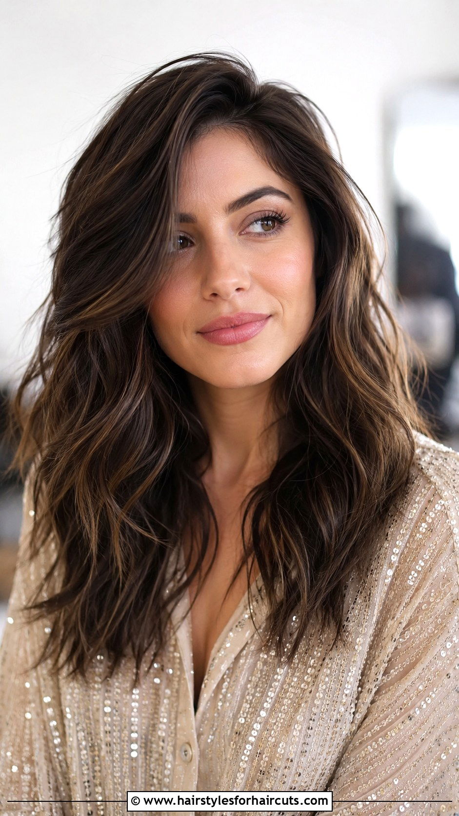 Choppy Long Hair With Side Part - 25 choppy long haircuts - 25 choppy long haircuts