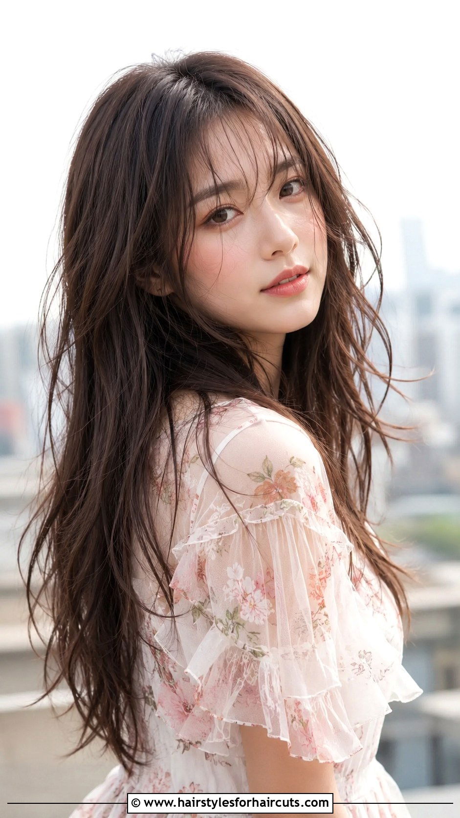 Choppy Long Hair With Wispy Ends - 25 choppy long haircuts - 25 choppy long haircuts