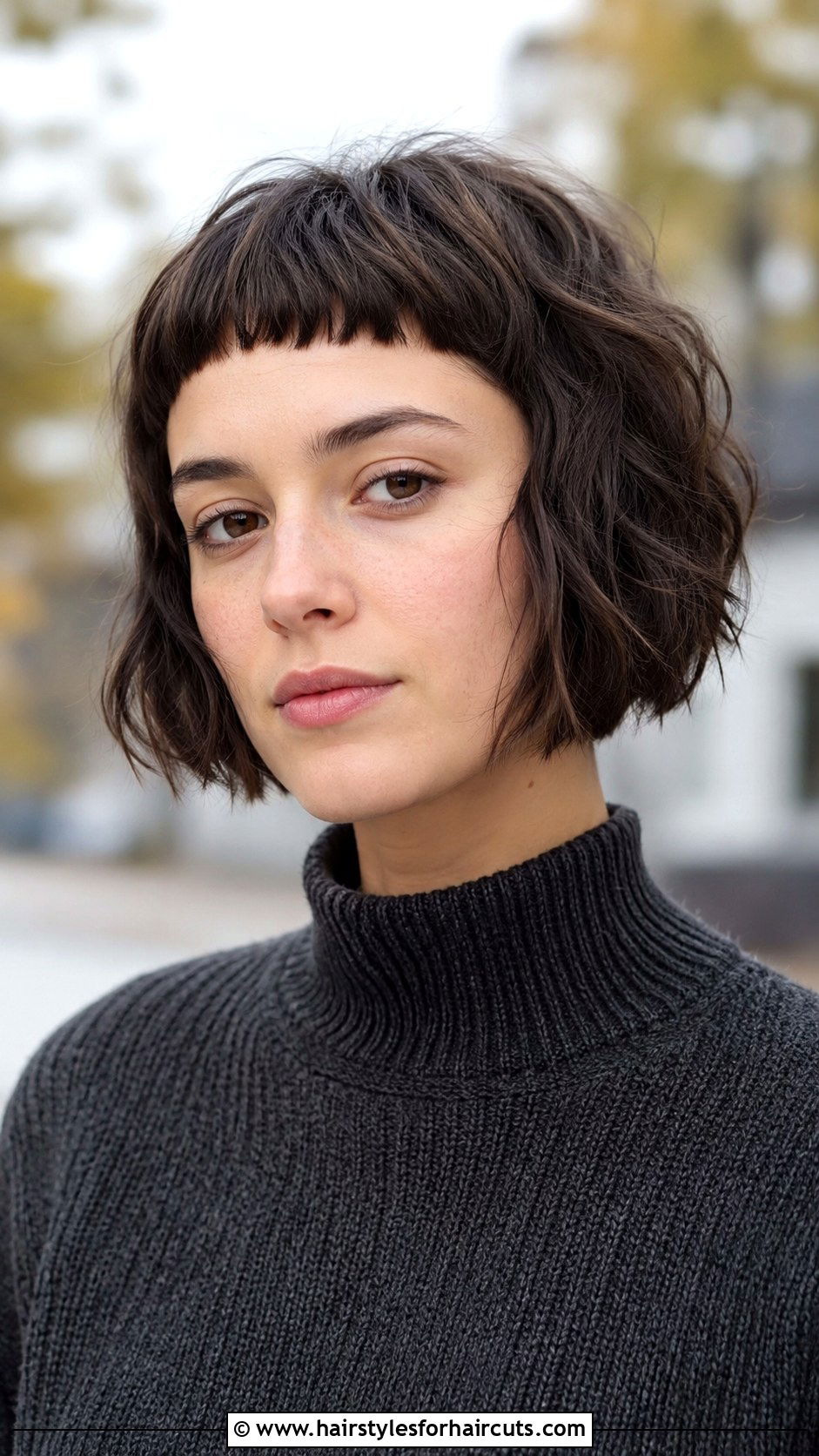 Choppy Micro Bangs Bob - 25 rocker hairstyles - 25 rocker hairstyles