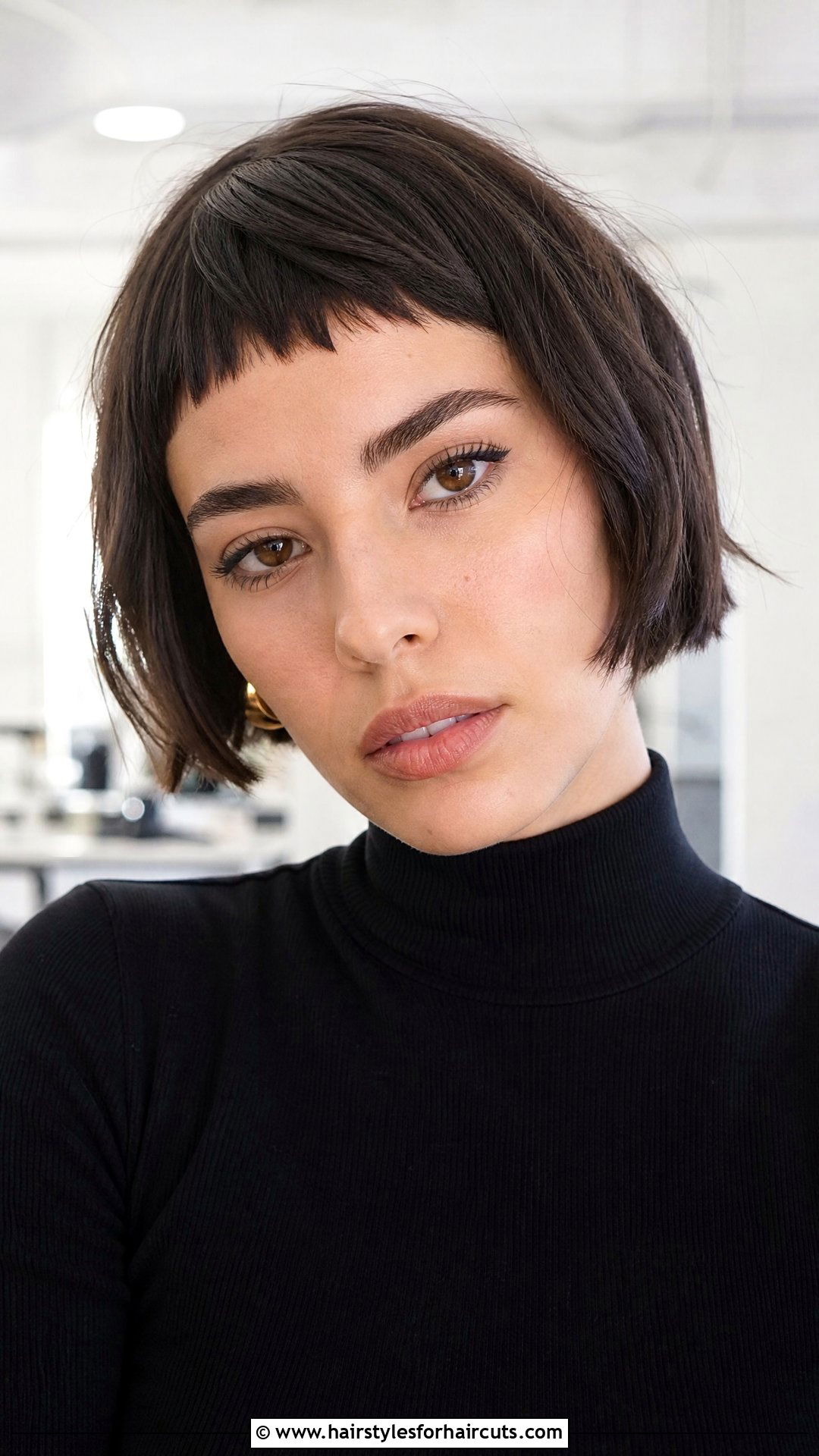 Choppy Micro Bangs Bob - 25 chopped haircuts - 25 chopped haircuts
