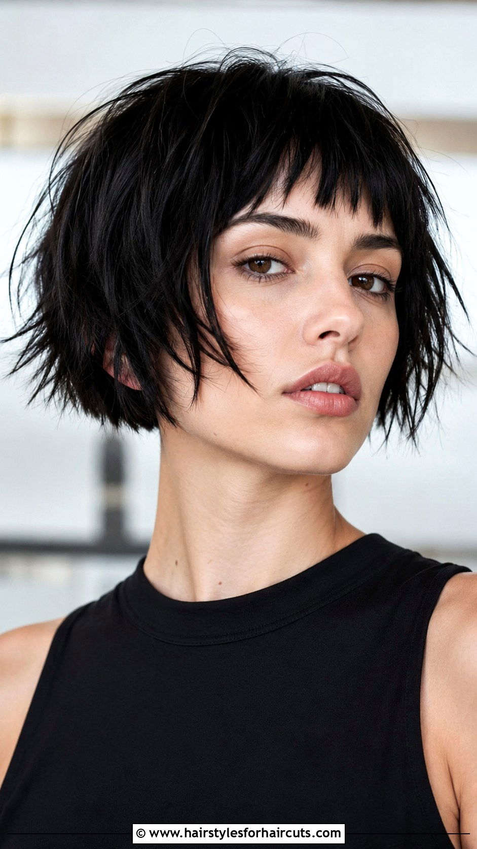 Choppy Micro Bob - 25 choppy haircuts for medium hair - 25 choppy haircuts for medium hair