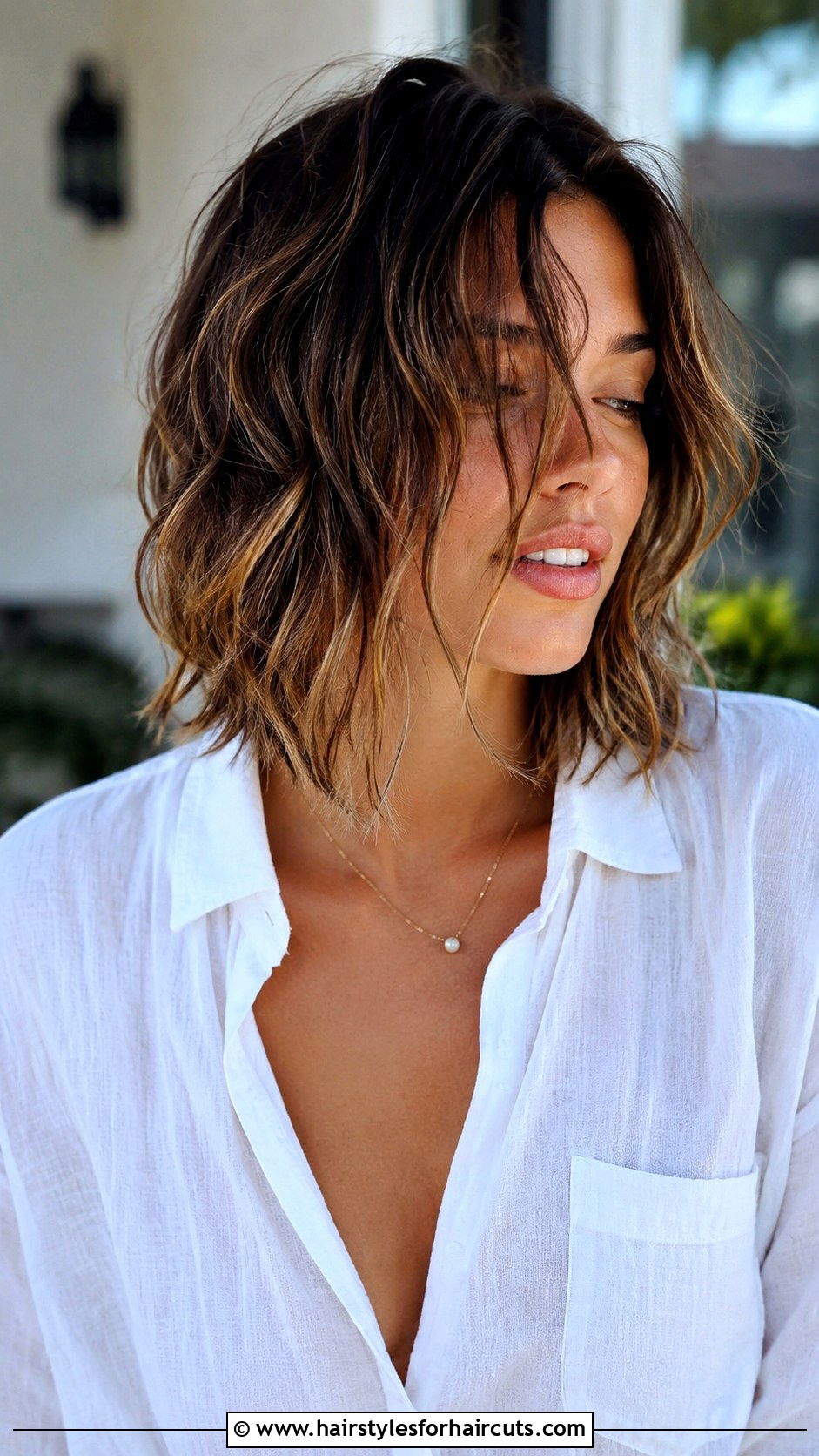 Choppy Piecey Lob - 25 choppy haircuts for thin hair - 25 choppy haircuts for thin hair