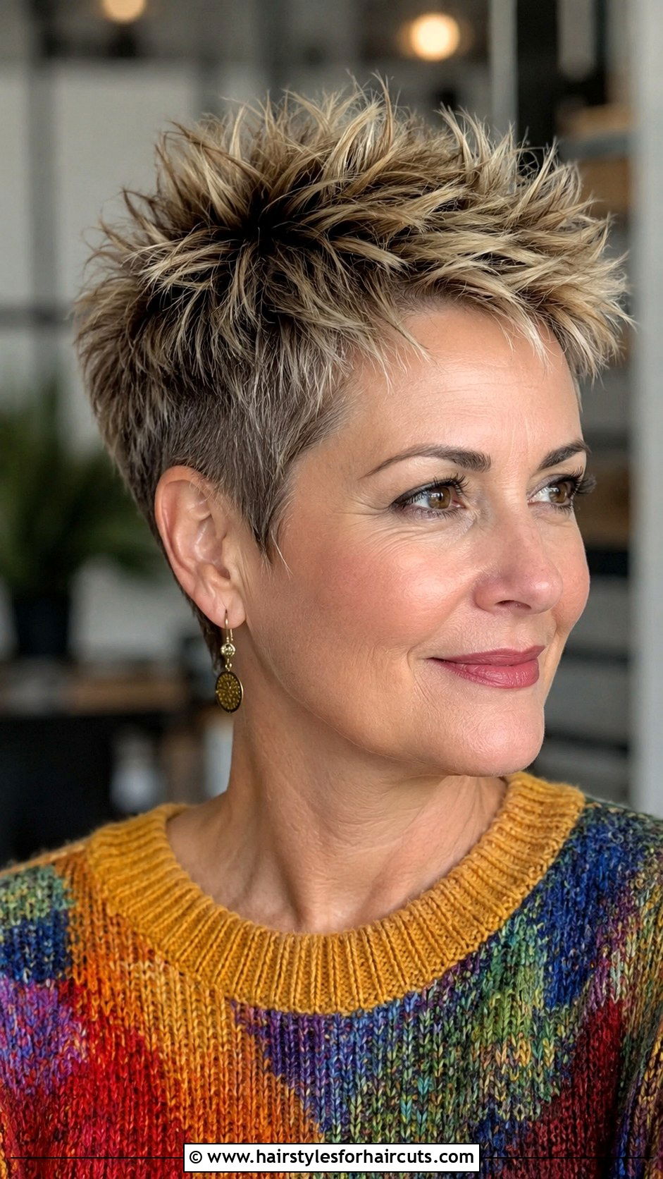 Choppy Pixie Cut - 25 hairstyles for thin hair older women - 25 hairstyles for thin hair older women