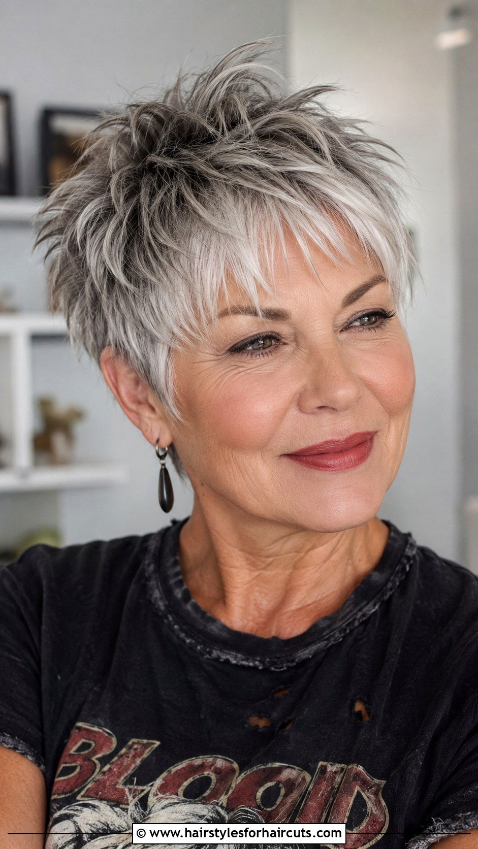 Choppy Pixie Cut - 25 short hairstyles for woman over 60 - 25 short hairstyles for woman over 60