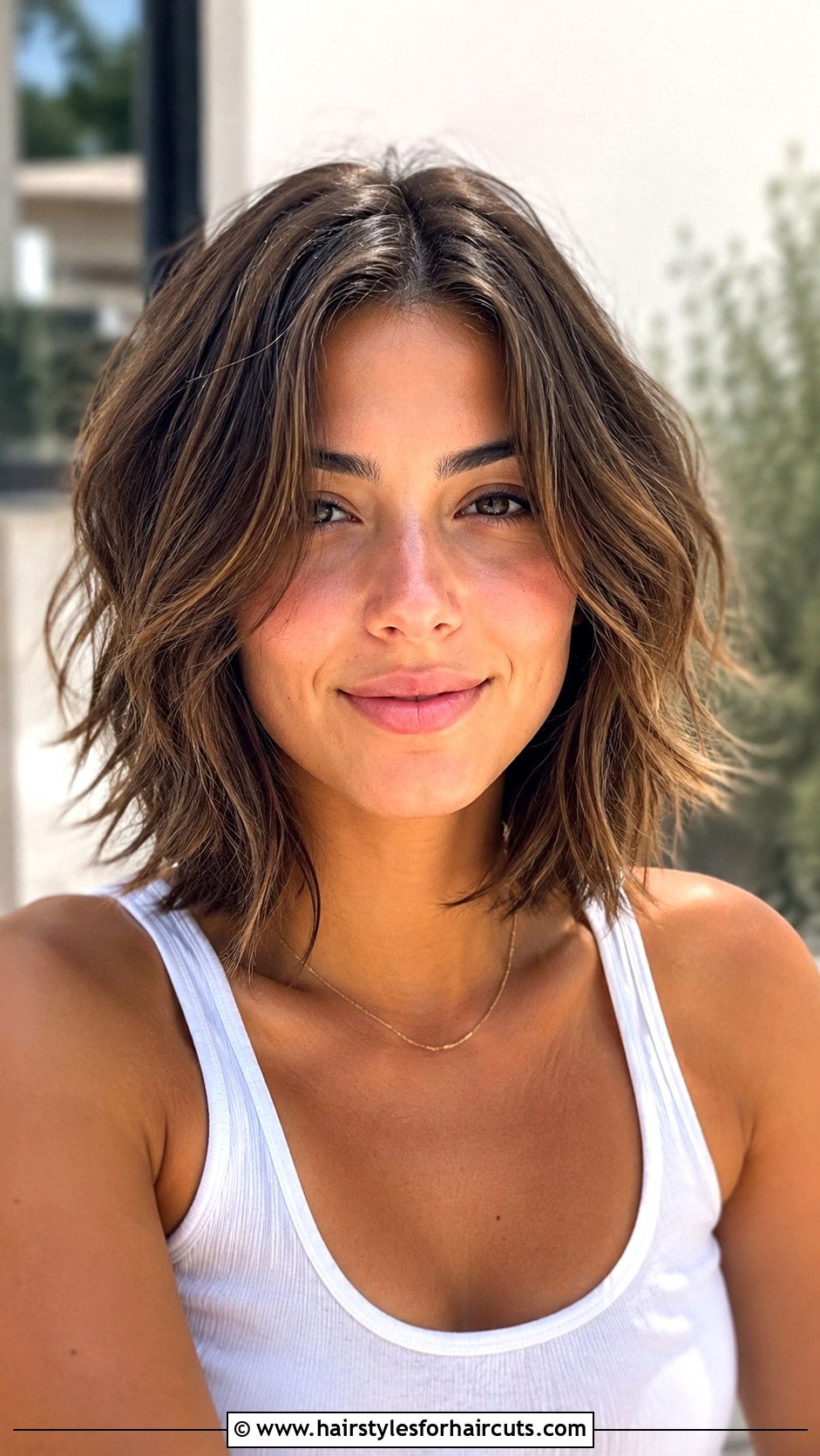 Choppy Shoulder Length Cut - 25 choppy haircuts for thin hair - 25 choppy haircuts for thin hair
