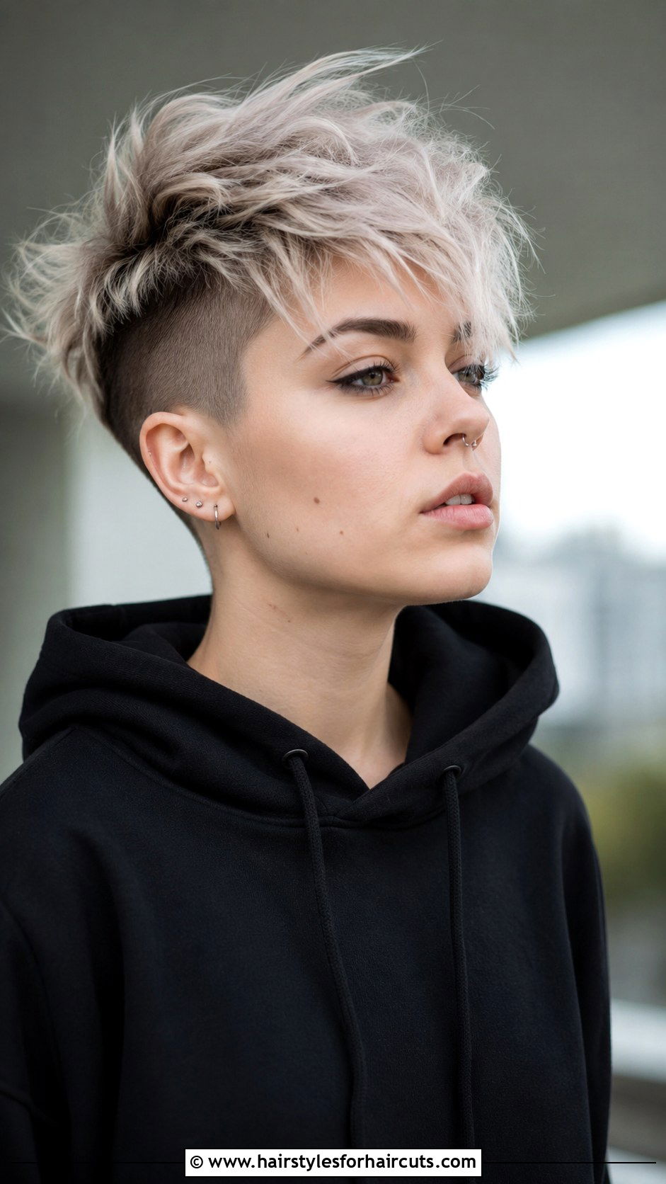 Choppy Undercut Pixie - 25 choppy hairstyles for thick hair - 25 choppy hairstyles for thick hair
