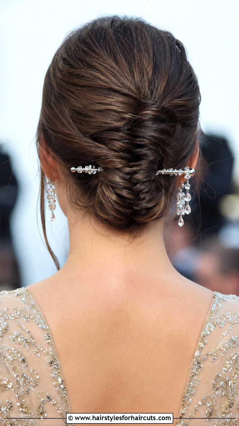 Chopstick Fishtail Updo - 25 chopstick hairstyles - 25 chopstick hairstyles