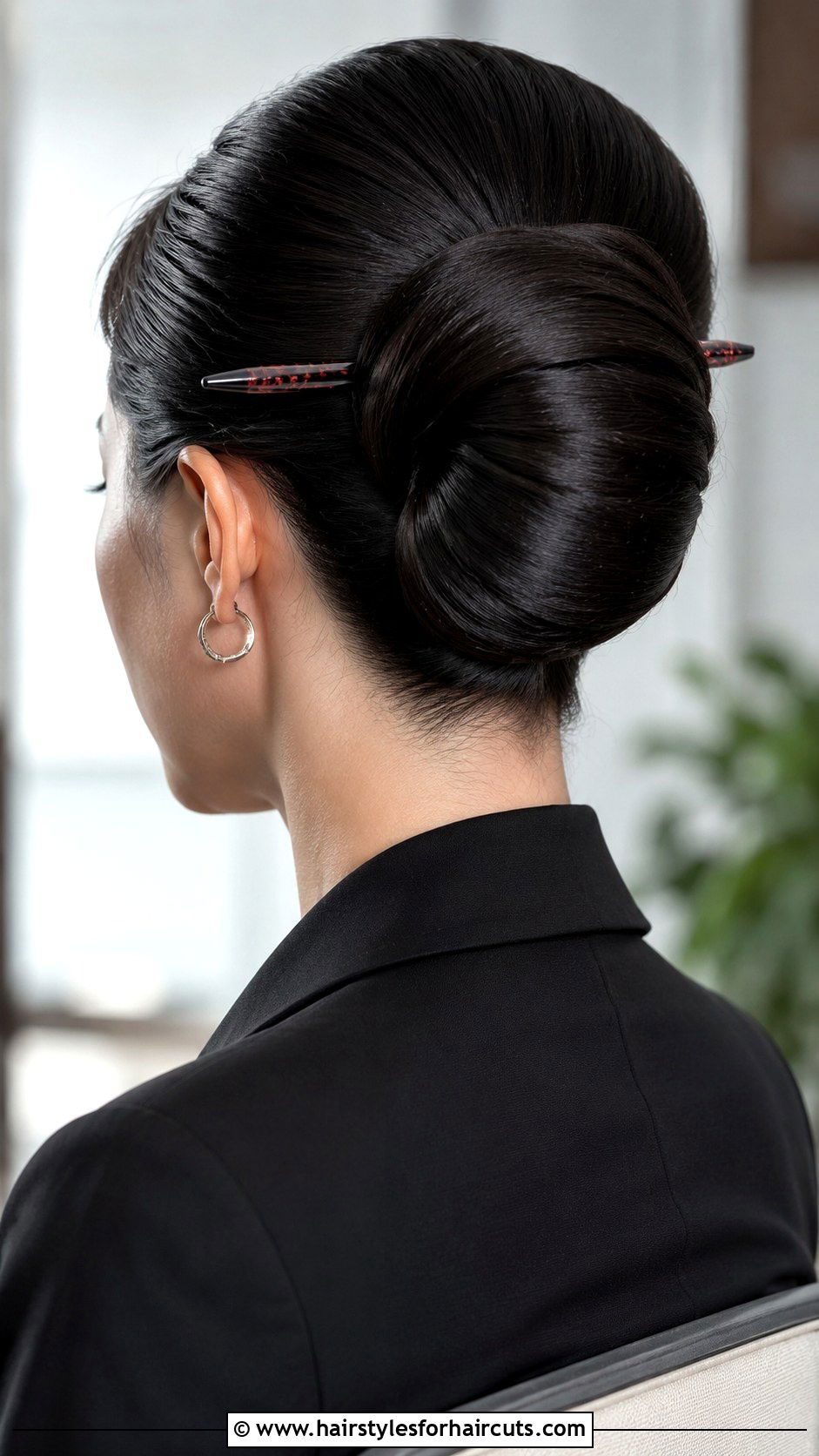 Chopstick Rolled Updo - 25 chopstick hairstyles - 25 chopstick hairstyles