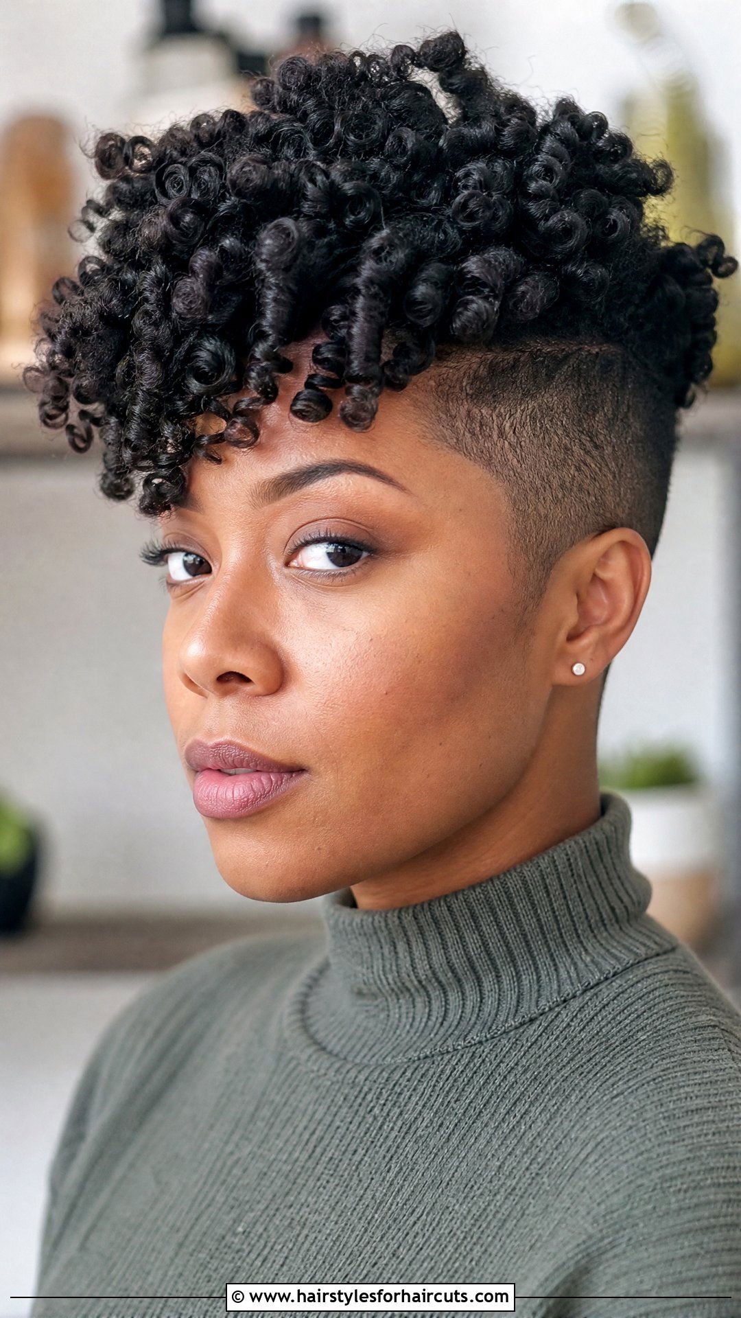 Chunky Coils With Undercut - 25 coils hairstyles - 25 coils hairstyles