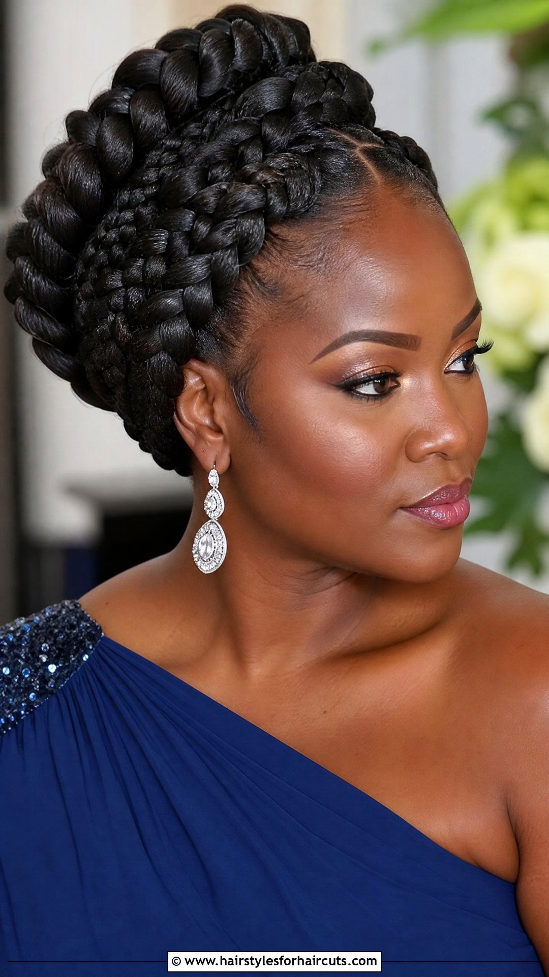 Chunky Goddess Braids Updo - 25 goddess hairstyles for black hair - 25 goddess hairstyles for black hair