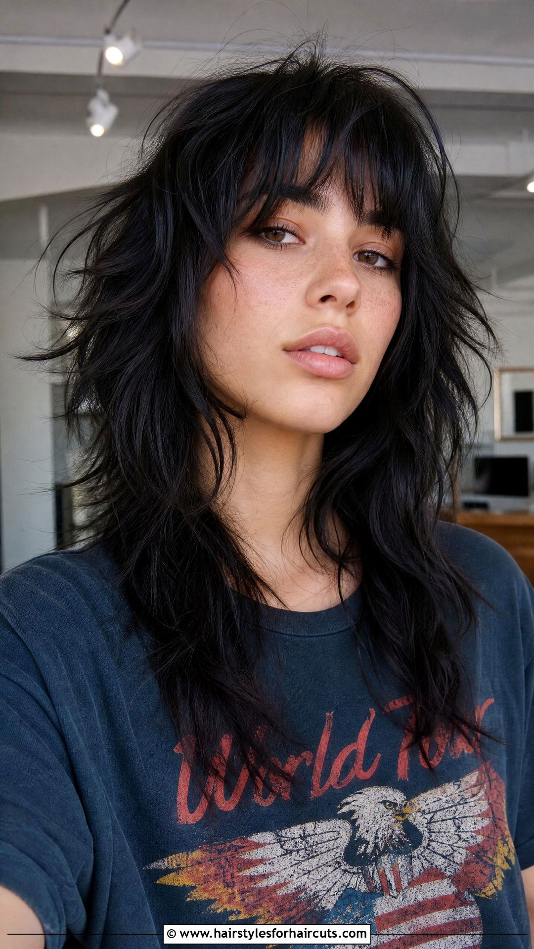 Chunky Layered Wolf Cut - 25 hairstyles for heavy hair - 25 hairstyles for heavy hair
