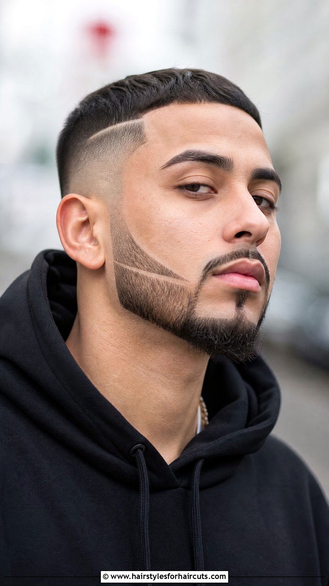 Circle Beard With Shaved Lines - 25 funny facial hairstyles - 25 funny facial hairstyles