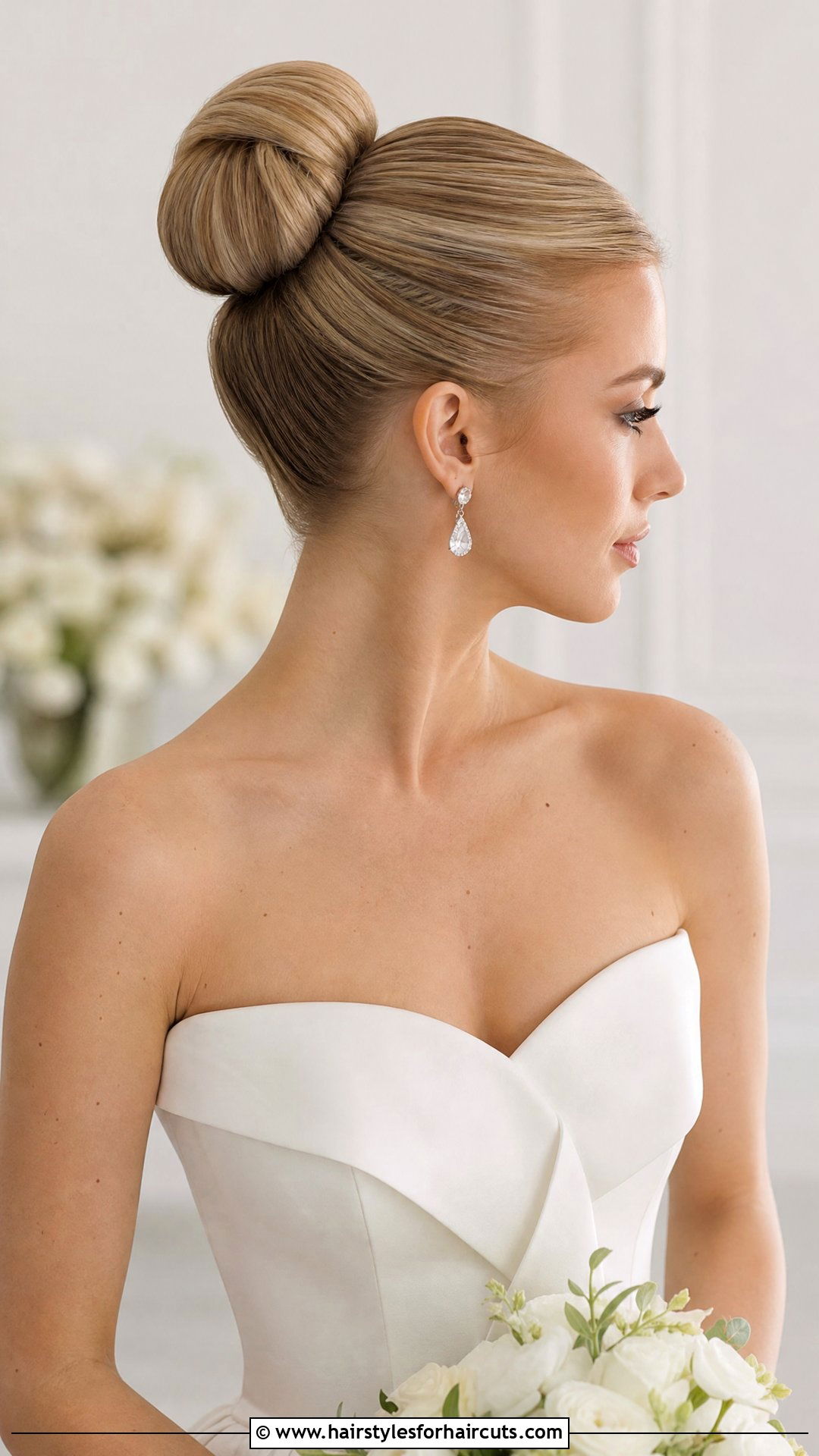 Classic Ballerina Bun Wedding Hairstyle Blonde Hair - 25 wedding hairstyles blonde hair - 25 wedding hairstyles blonde hair