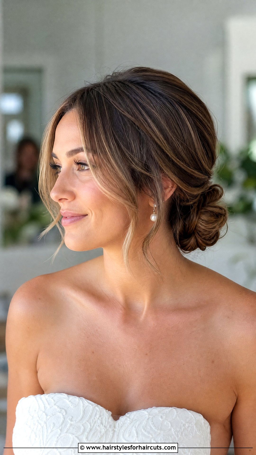 Classic Bob Wedding Updo - 25 wedding hairstyles for bobbed hair - 25 wedding hairstyles for bobbed hair