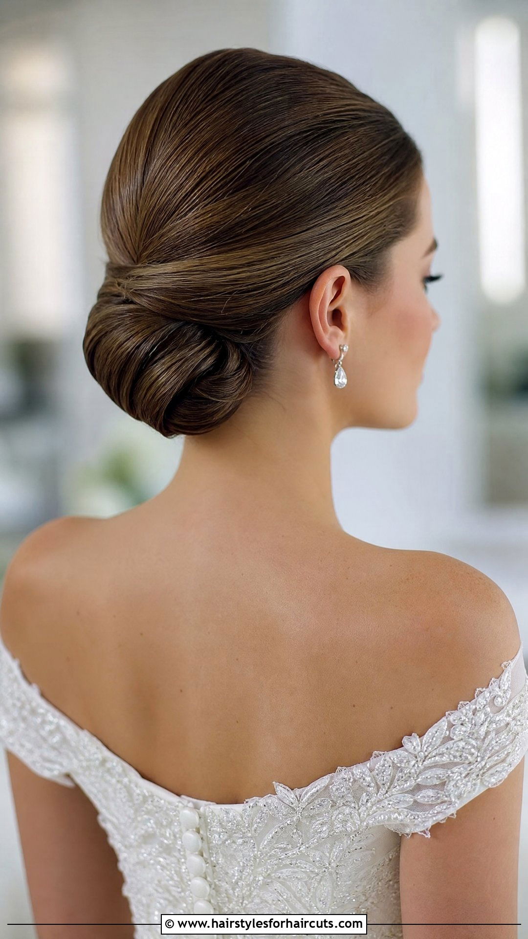 Classic Chignon For Bride - 25 bun hairstyles for wedding - 25 bun hairstyles for wedding