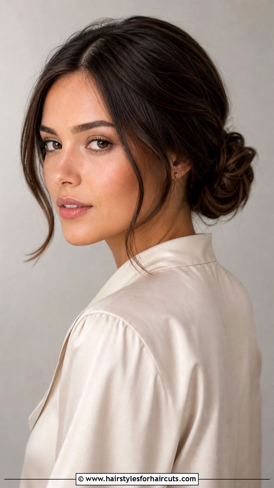 Classic Chignon With Face Framing Pieces - 25 grandma hairstyles for long hair - 25 grandma hairstyles for long hair