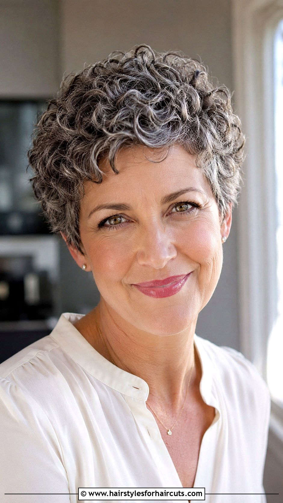 Classic Curly Pixie - 25 short haircuts for curly hair over 50 - 25 short haircuts for curly hair over 50