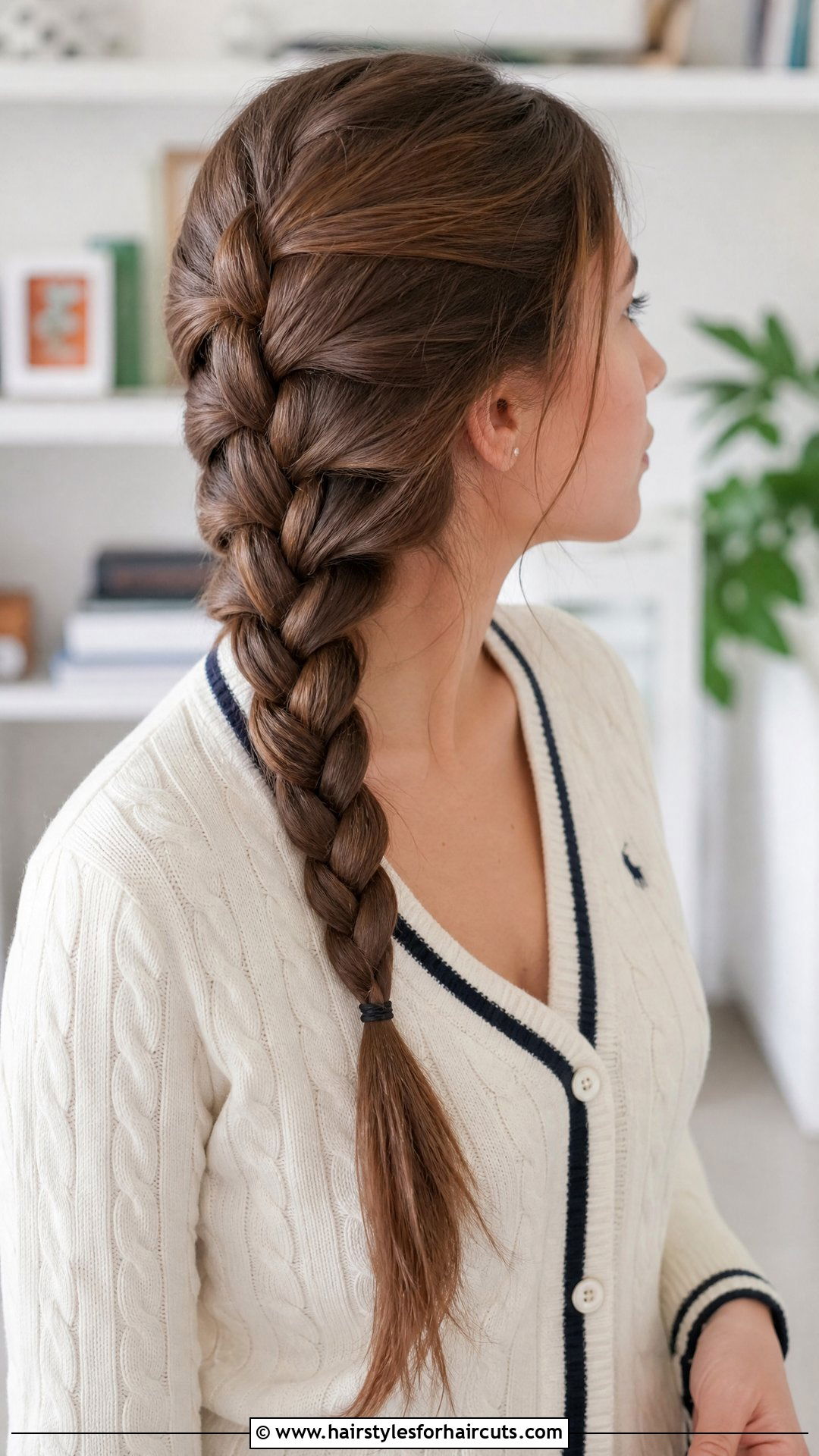 Classic French Braid - 25 easy hairstyles for medium hair for school - 25 easy hairstyles for medium hair for school