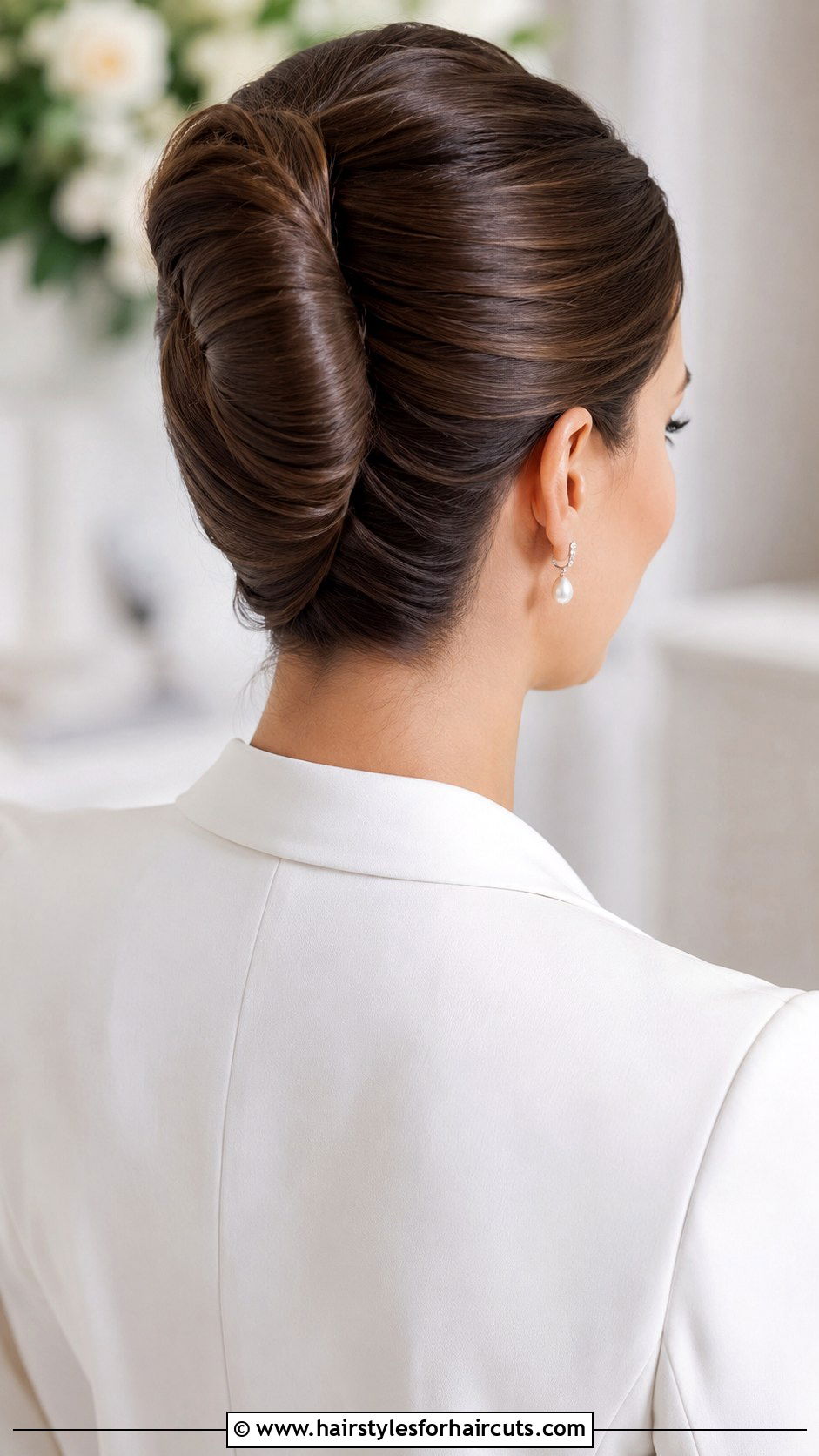 Classic French Twist Bridal Hair - 25 diy wedding hairstyles for long hair - 25 diy wedding hairstyles for long hair