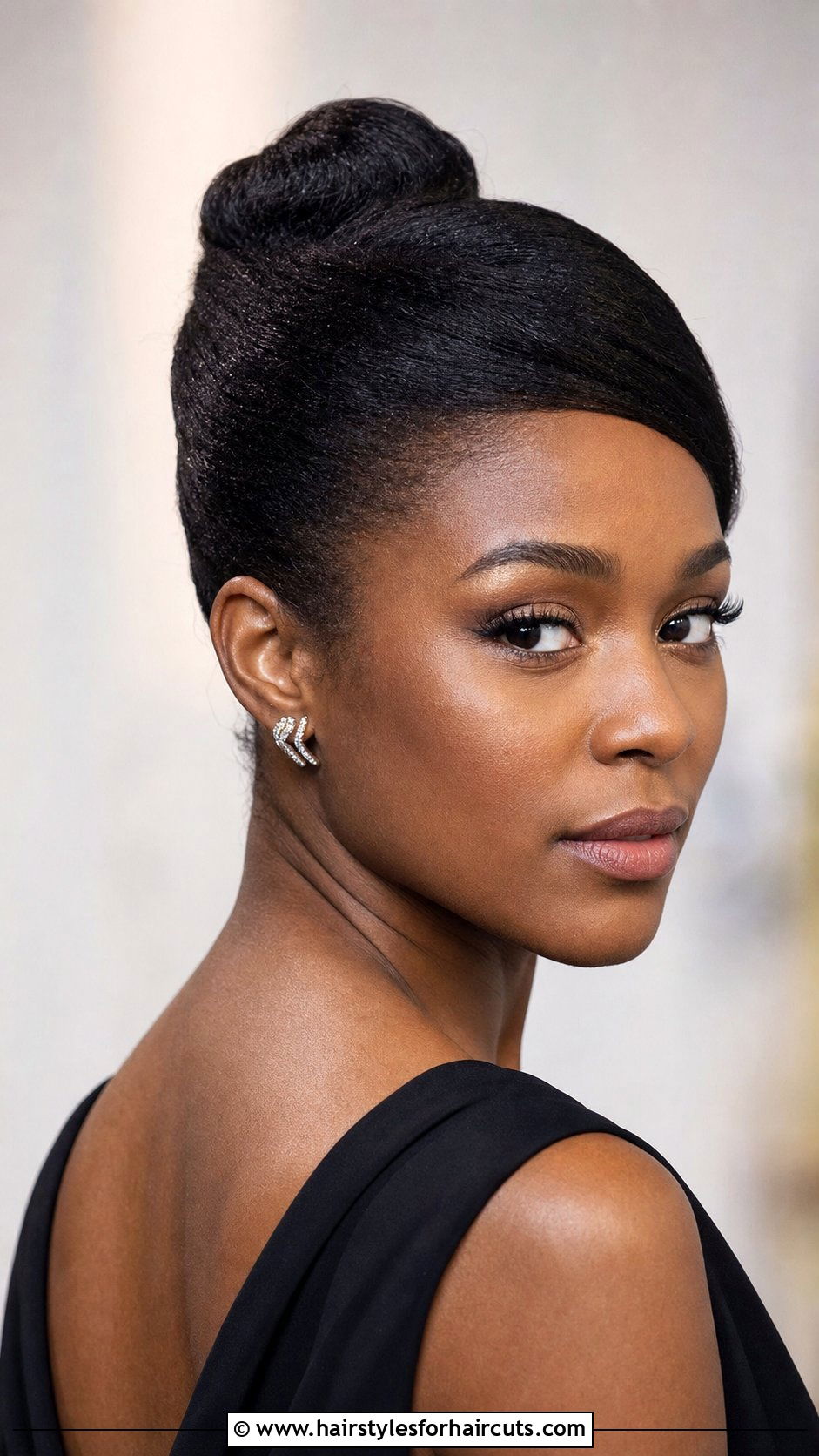 Classic French Twist Pageant Hairstyle - 25 pageant hairstyles for black hair - 25 pageant hairstyles for black hair