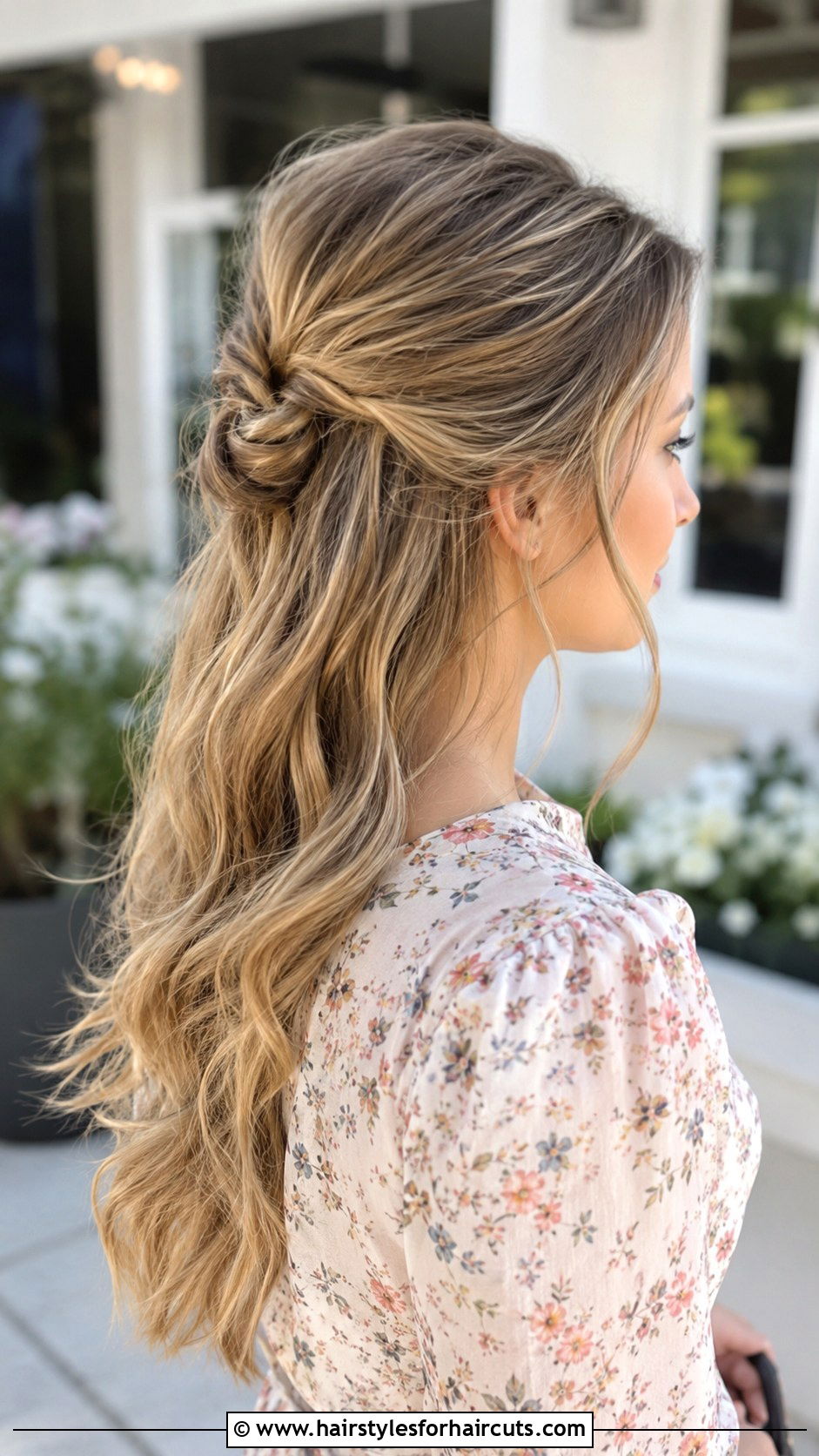 Classic Half Up Hair Loop - 25 hair loop hairstyles - 25 hair loop hairstyles
