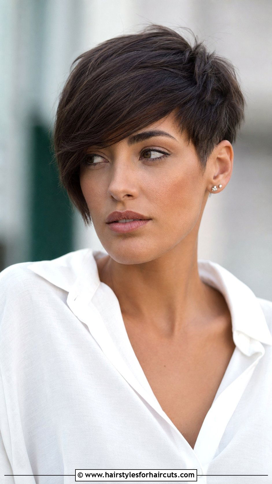 Classic Pixie With Long Bangs - 25 haircuts kailua - 25 haircuts kailua