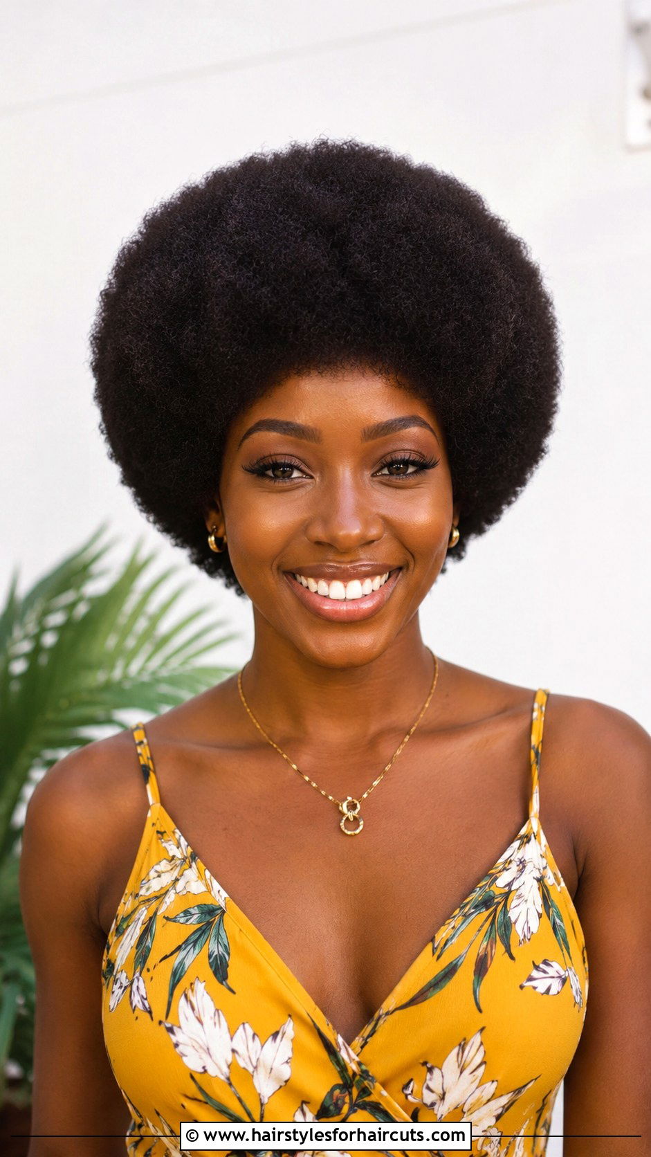 Classic Round Afro Haircut - 25 afro haircuts - 25 afro haircuts
