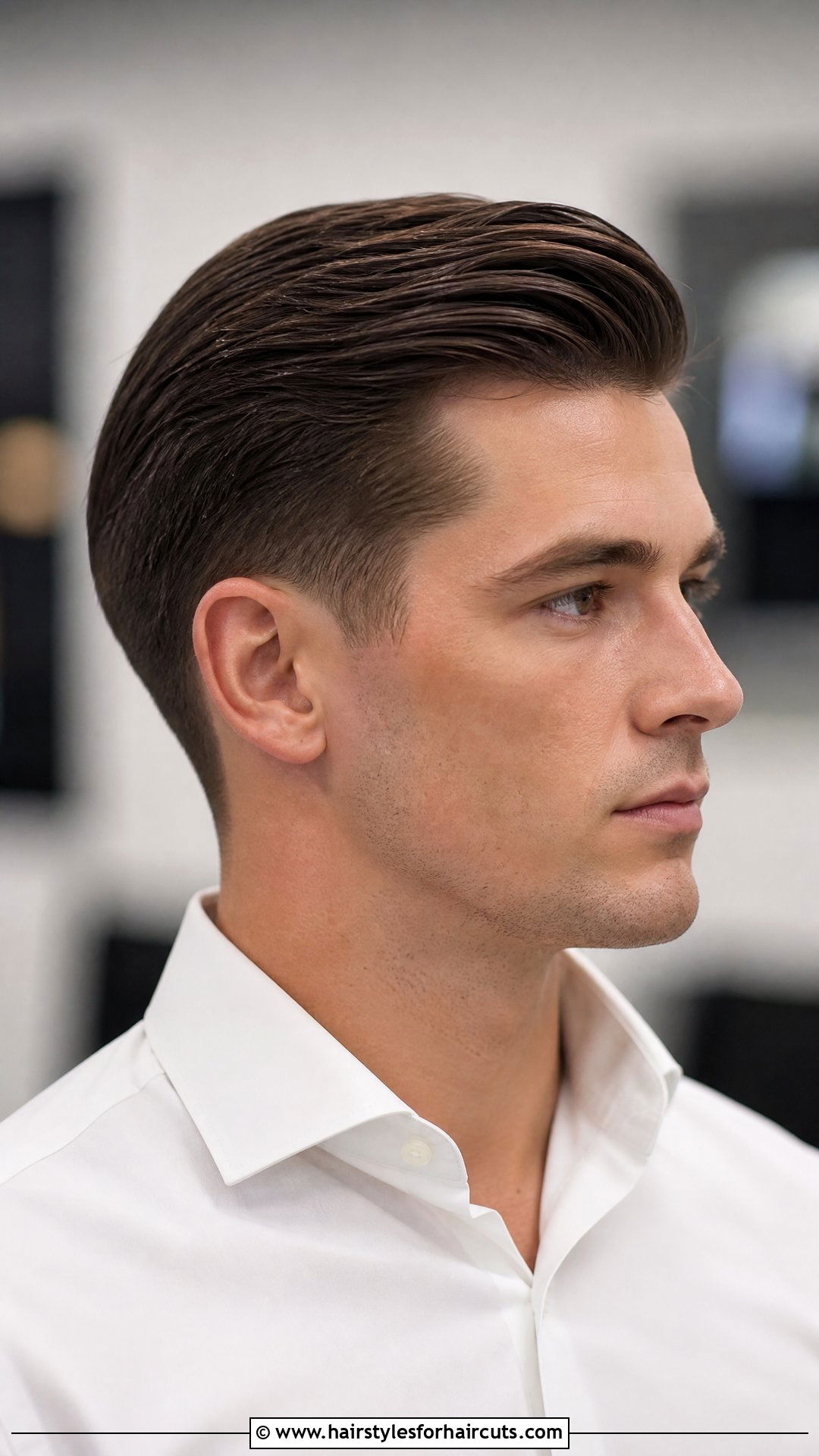 Classic Scissor Cut Slick Back - 25 scissors haircuts - 25 scissors haircuts